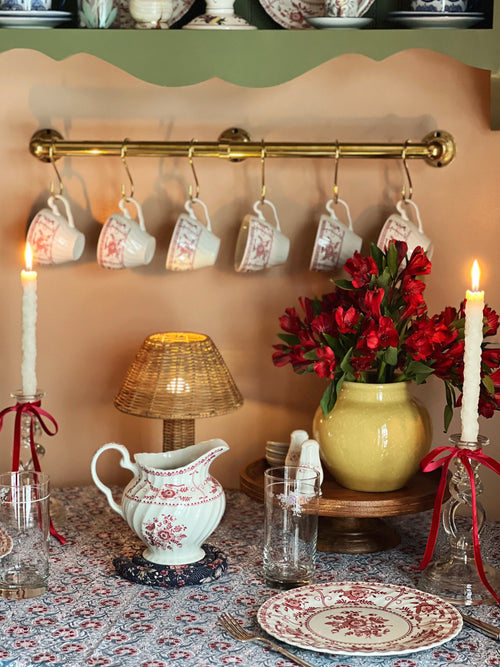 Vintage Johnson Brothers Indies Pink Pitcher