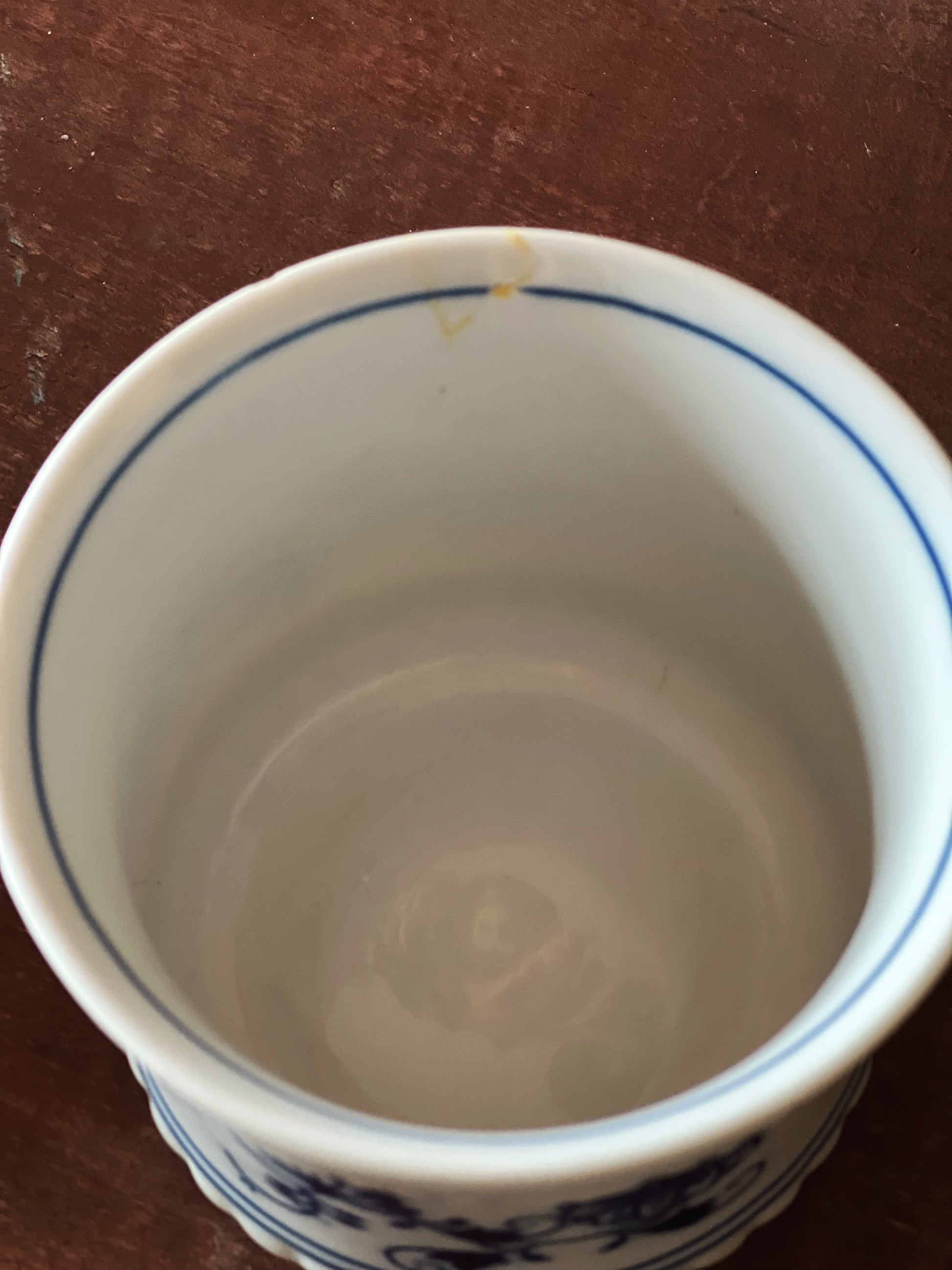 Vintage Zwiebelmuster Blue Onion Mug