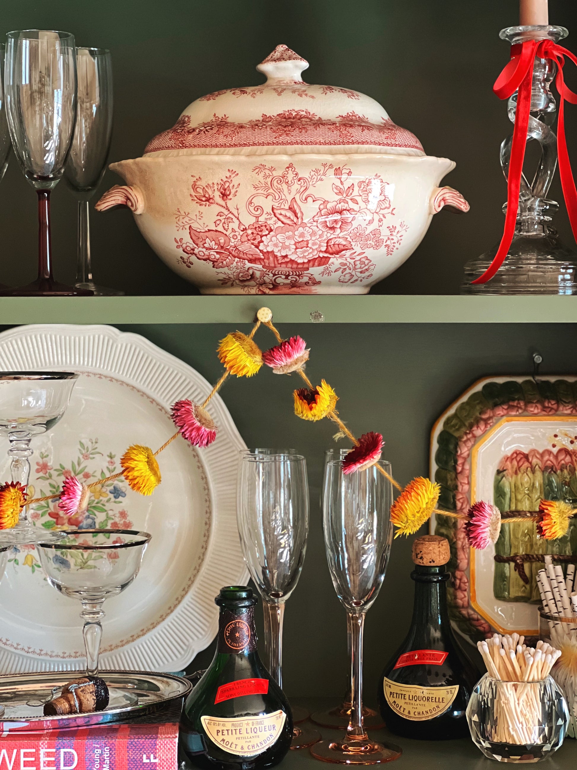 Set of 4 Vintage Cristal d' Arques France Pink Stem Champagne Flutes