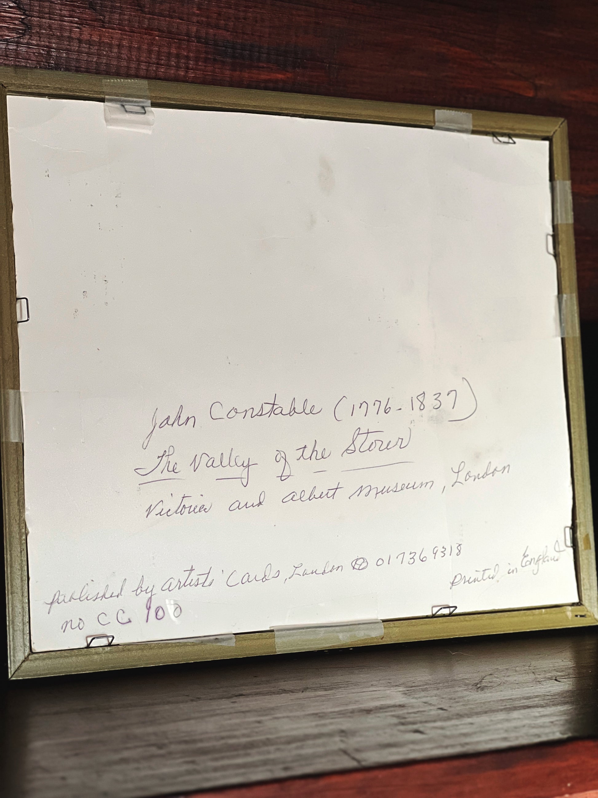 Vintage Framed Print John Constable The Valley of the Stour