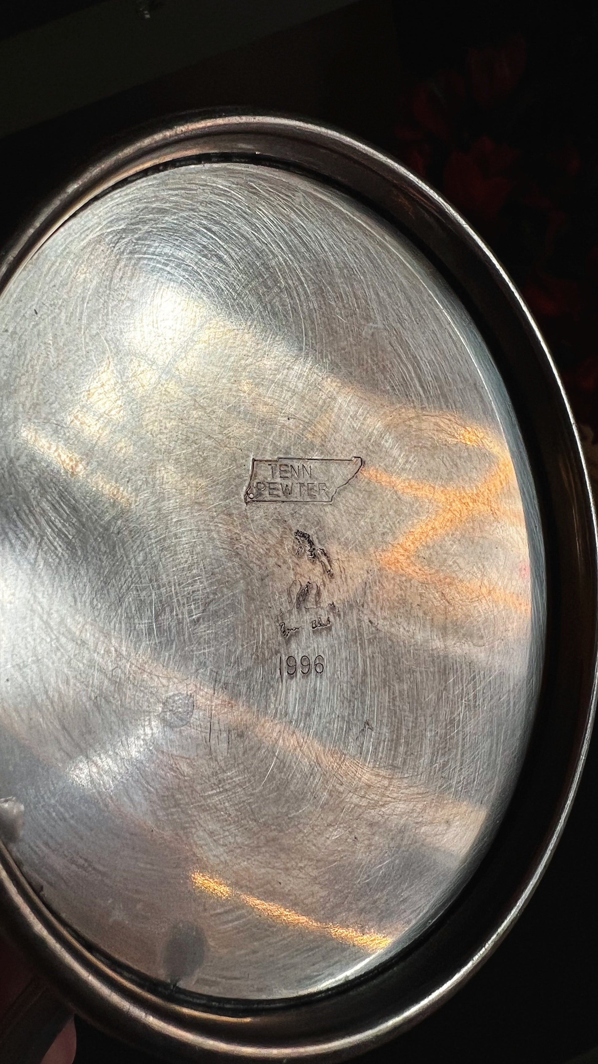 Vintage Tennessee Pewter 1996 Sugar Bowl & Creamer Set