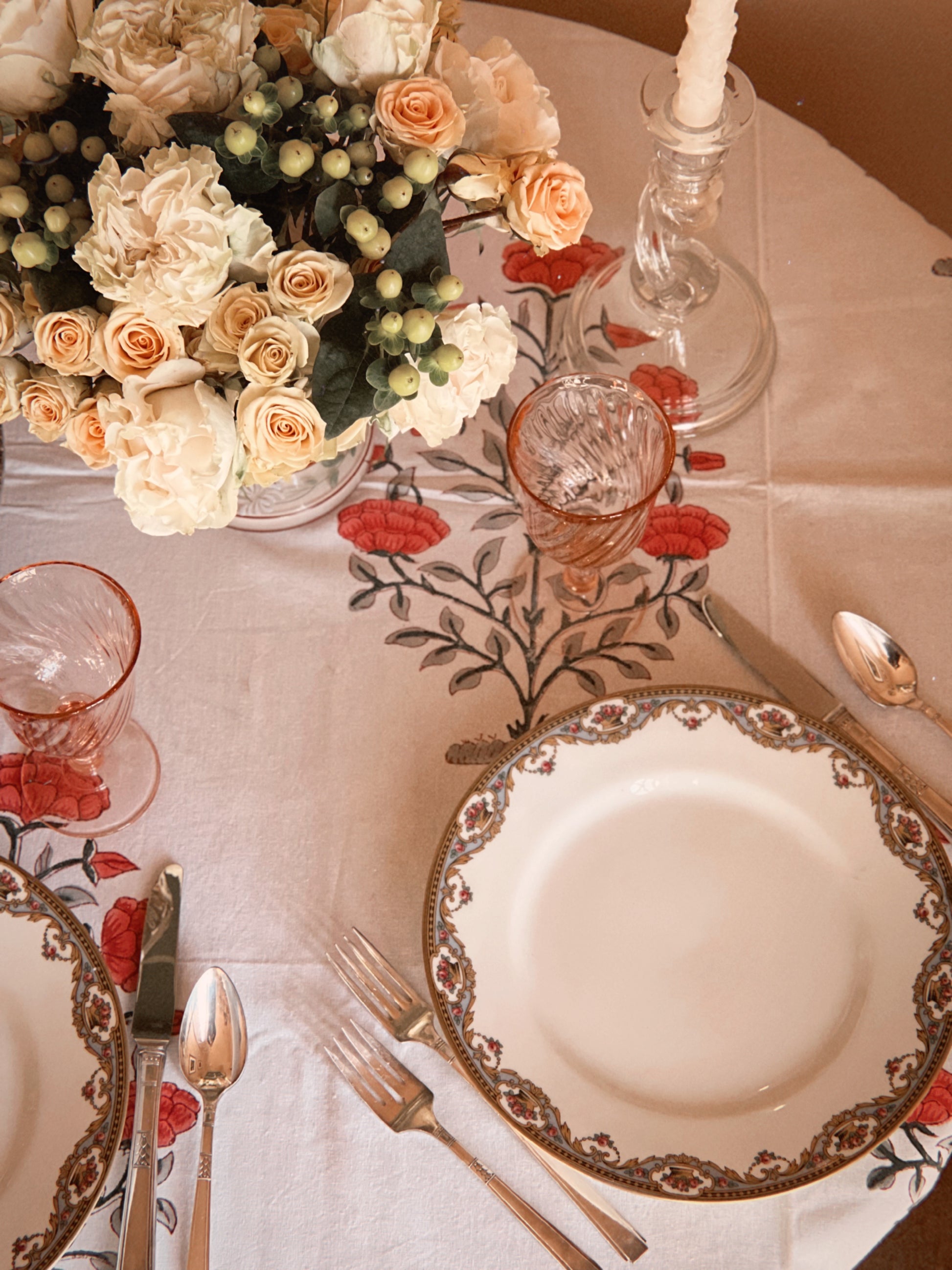 Curated Dinner for 2 Vintage Table Setting Bundle