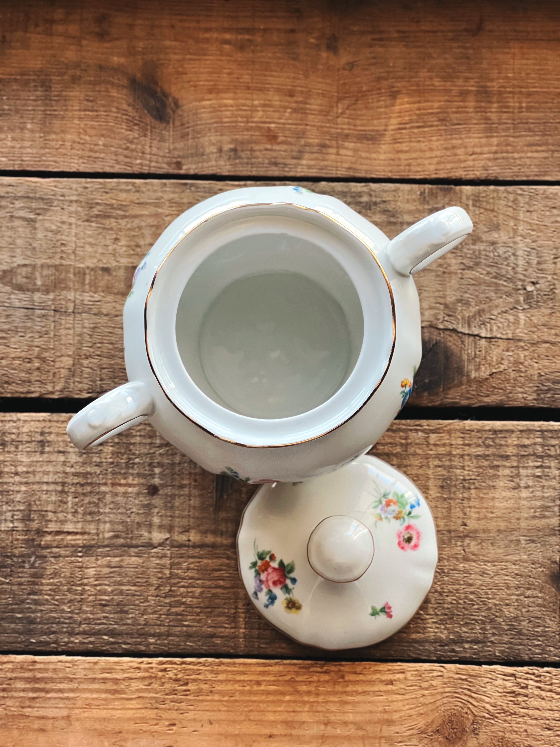 Vintage Hutschenreuther Bavaria Germany The Franklin Sugar Bowl