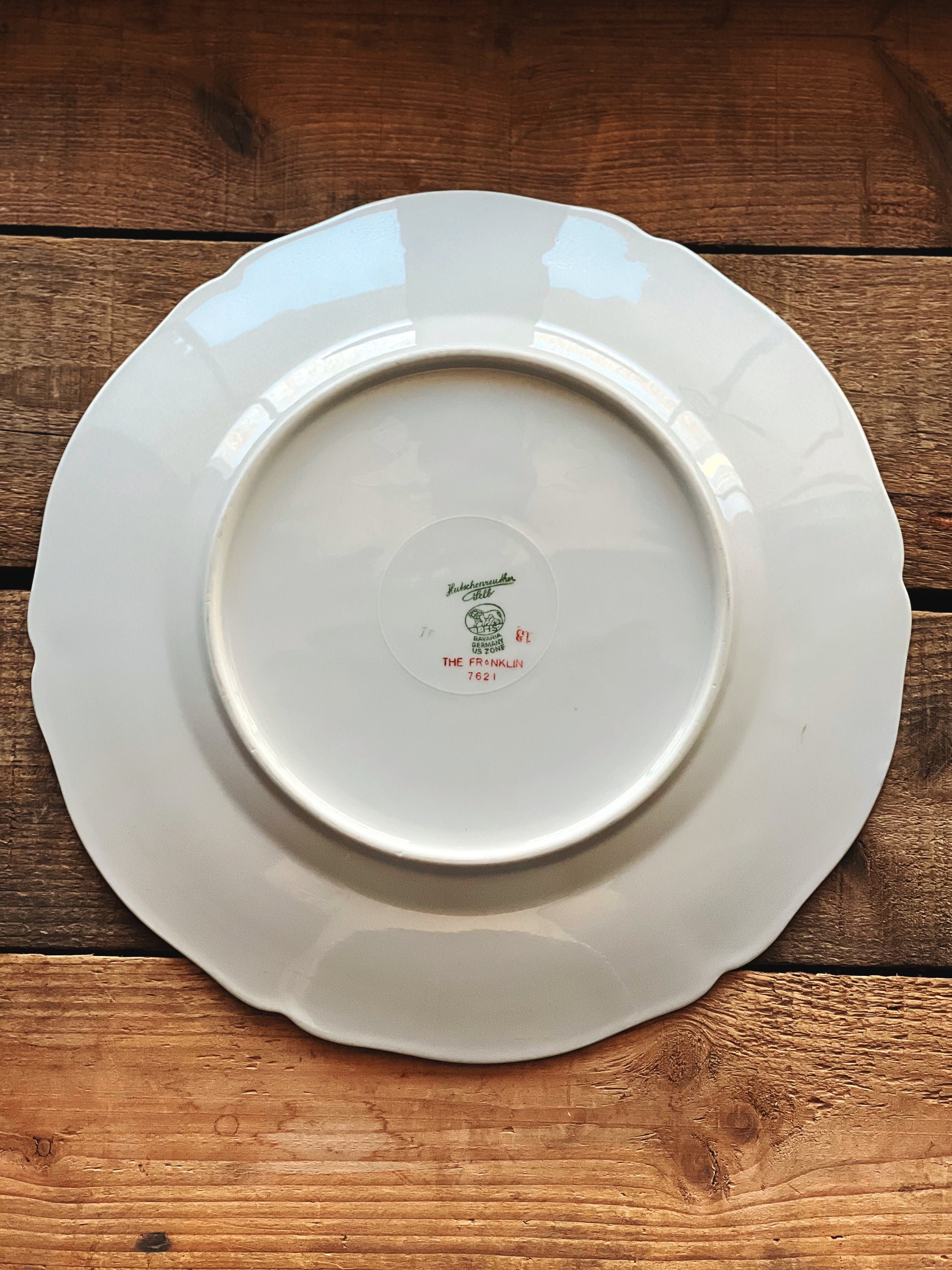 Vintage Hutschenreuther Bavaria Germany The Franklin Dinner Plate