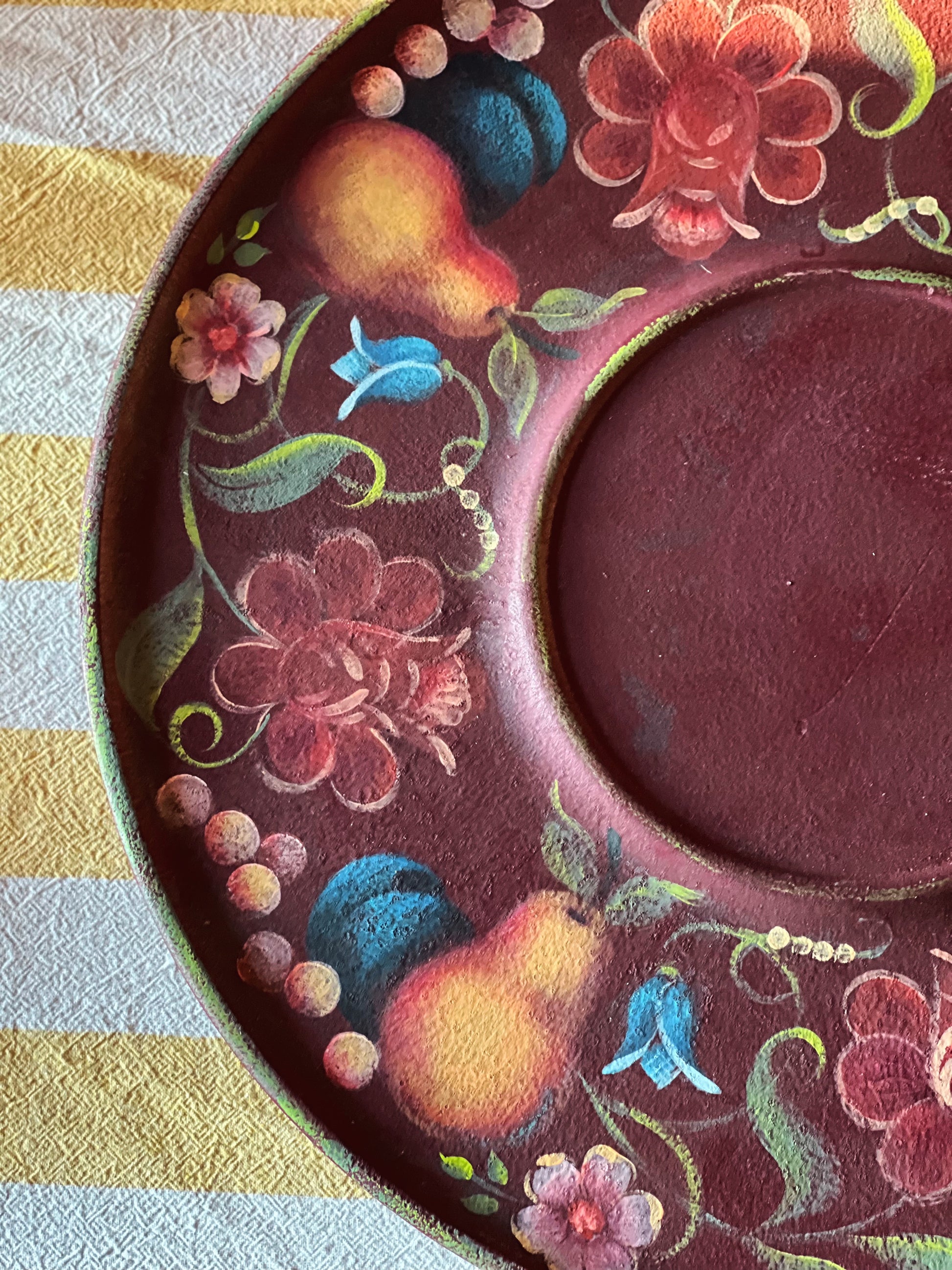 Vintage Wooden Lazy Susan