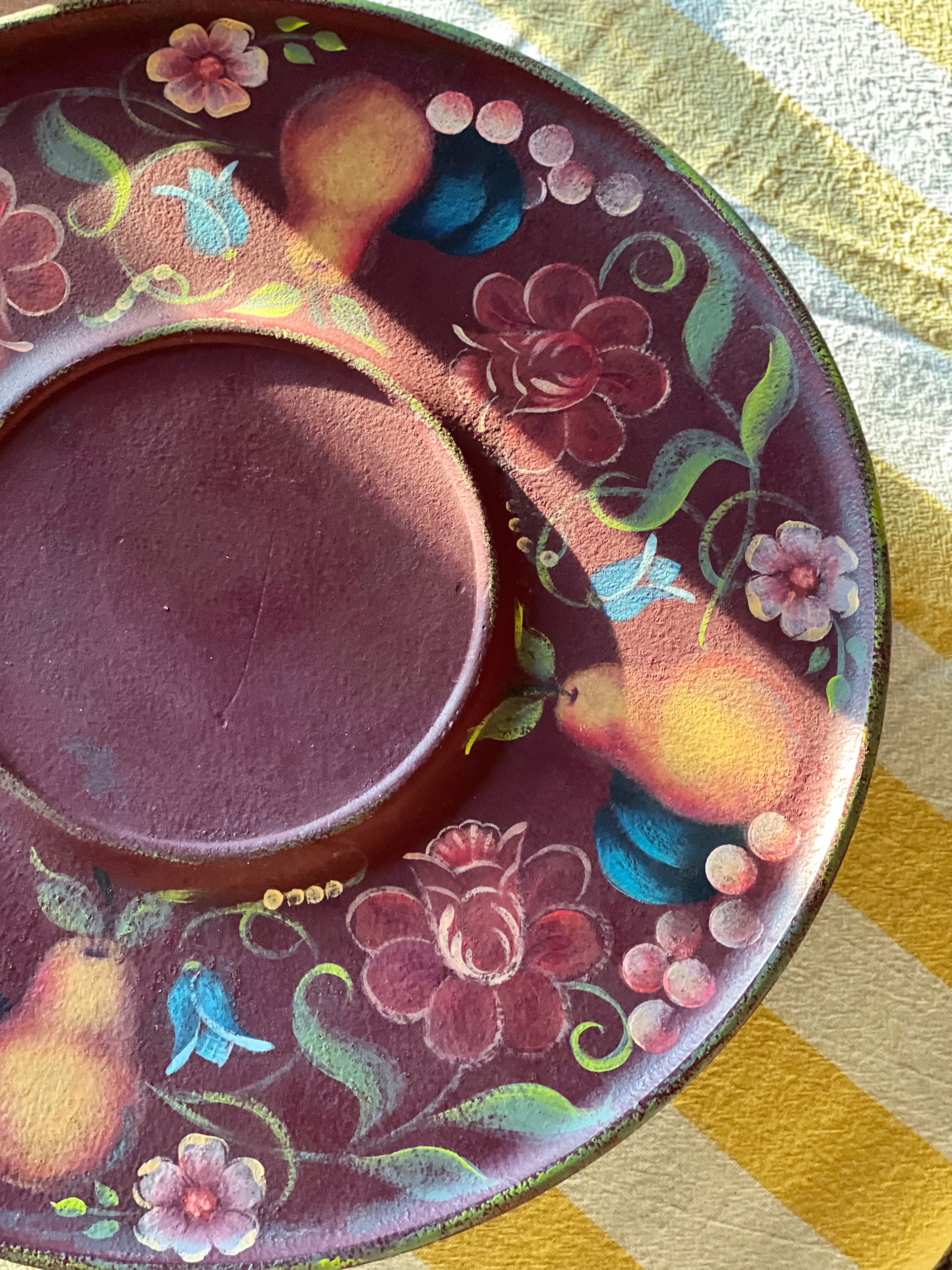 Vintage Wooden Lazy Susan