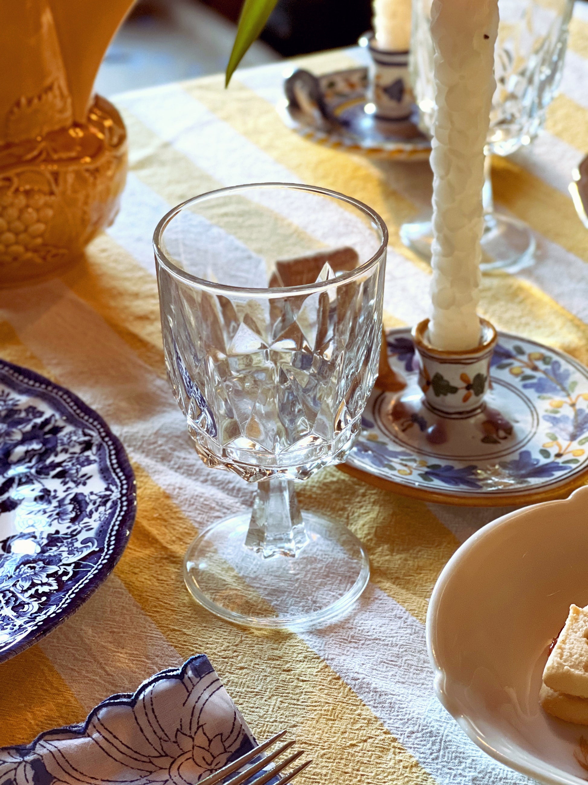 Hand Painted Vintage Candle Ring