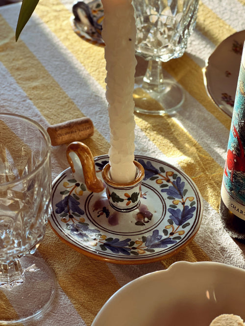 Hand Painted Vintage Candle Ring