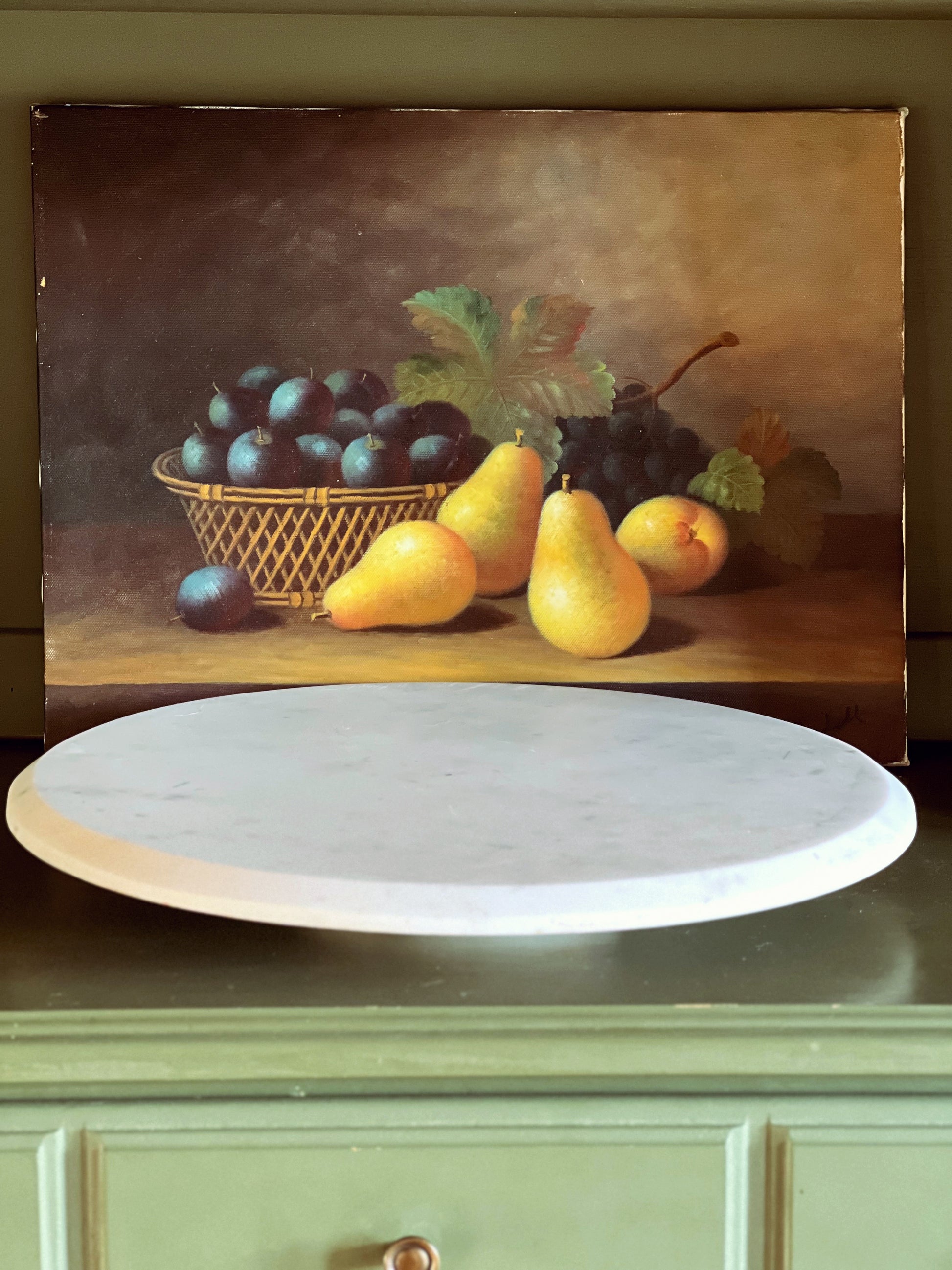 White Marble Lazy Susan