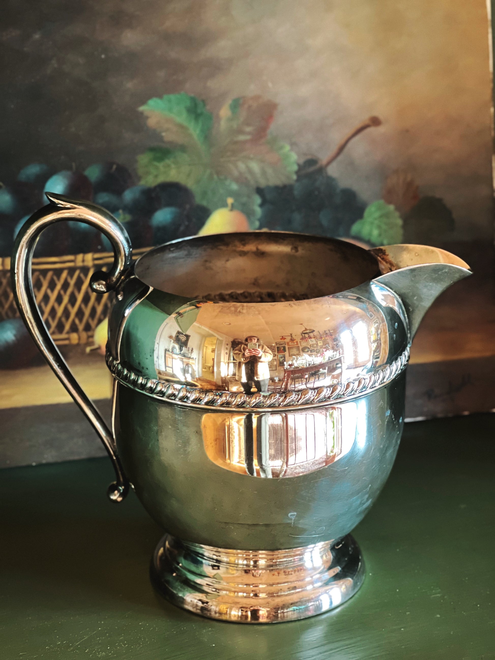 Vintage Silver-Plated Water Pitcher