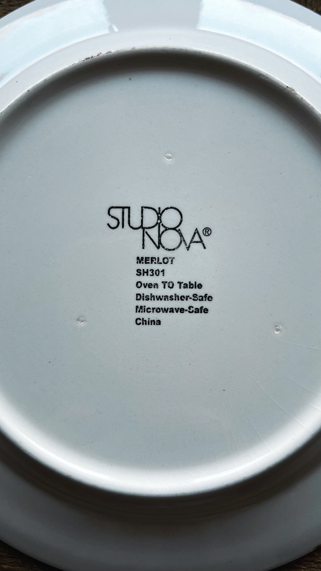 Vintage Studio Nova Merlot Salad Plate