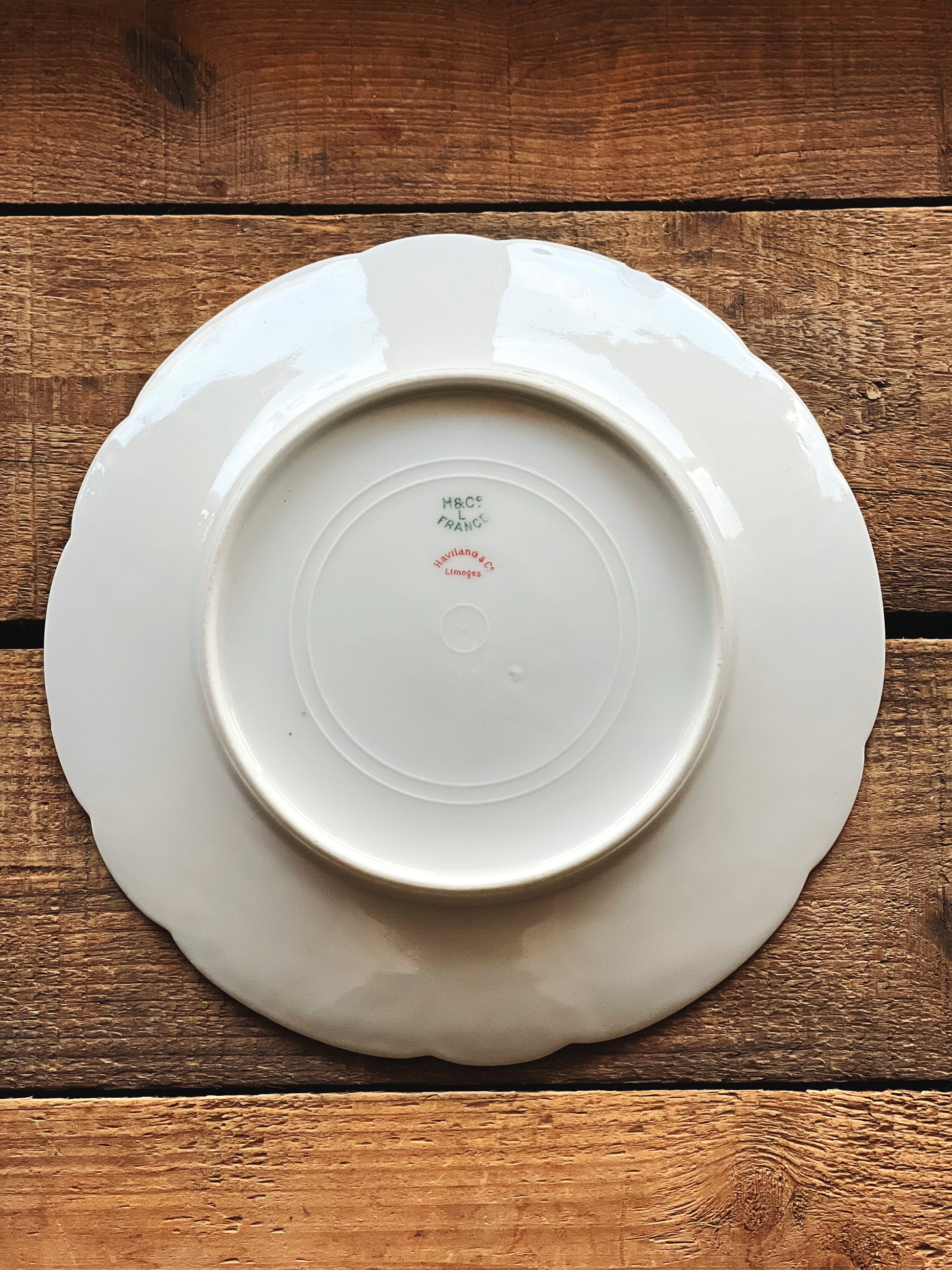 Antique H&Co French Limoges for Bullene, Moore & Emery Co Kansas City MO Set of 4 Salad Plates