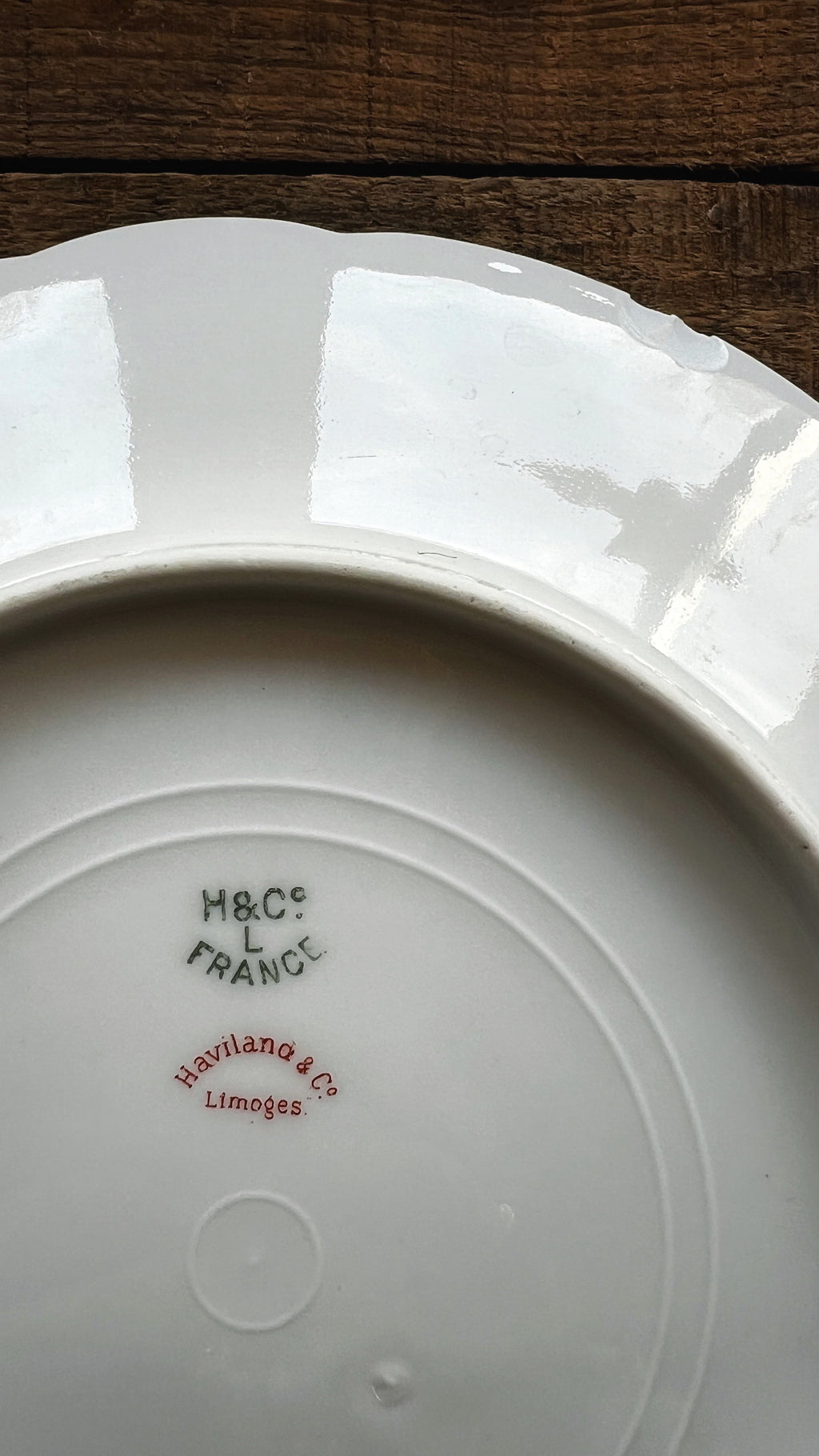 Antique H&Co French Limoges for Bullene, Moore & Emery Co Kansas City MO Set of 4 Salad Plates