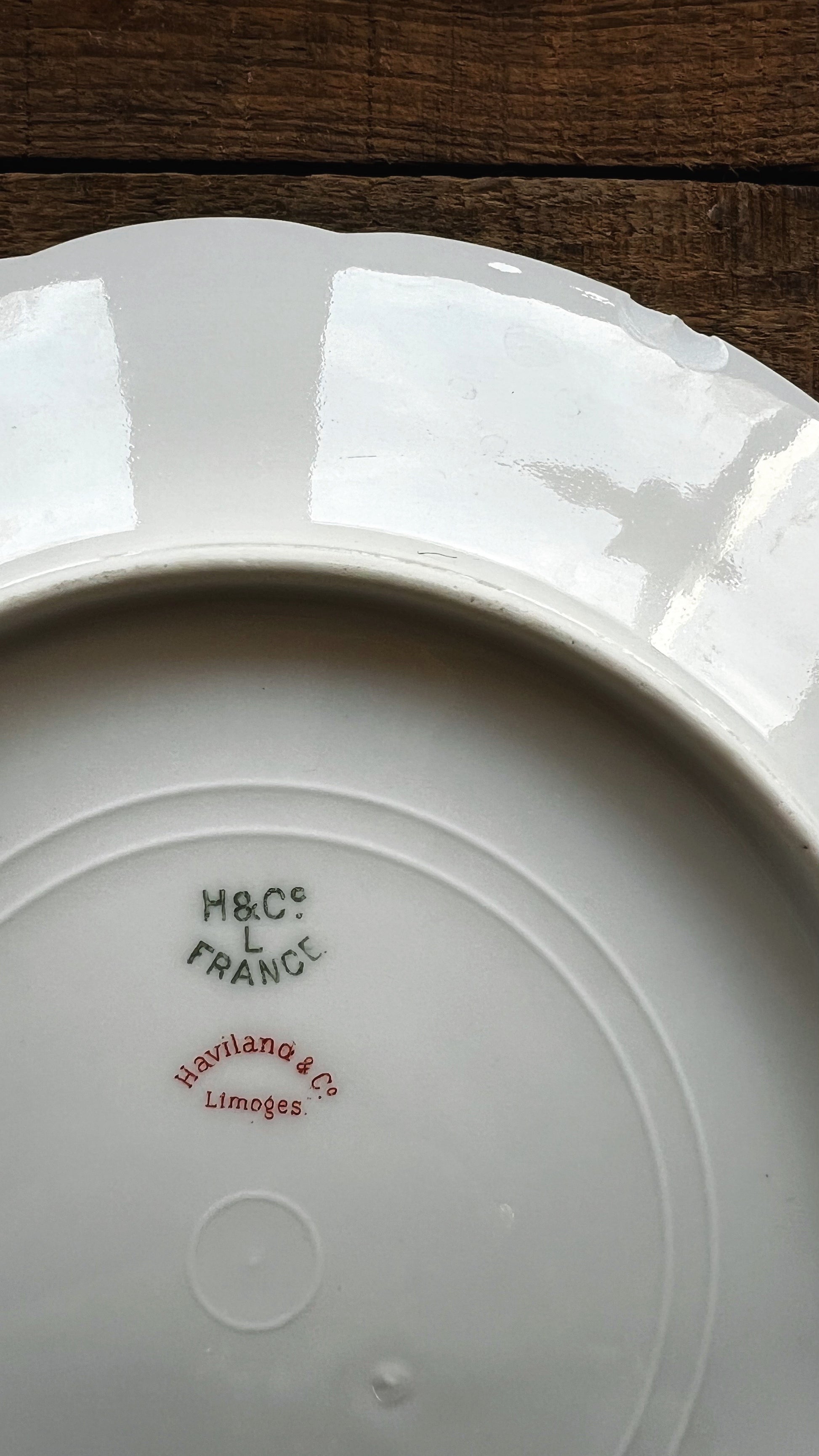 Antique H&Co French Limoges for Bullene, Moore & Emery Co Kansas City MO Set of 4 Salad Plates