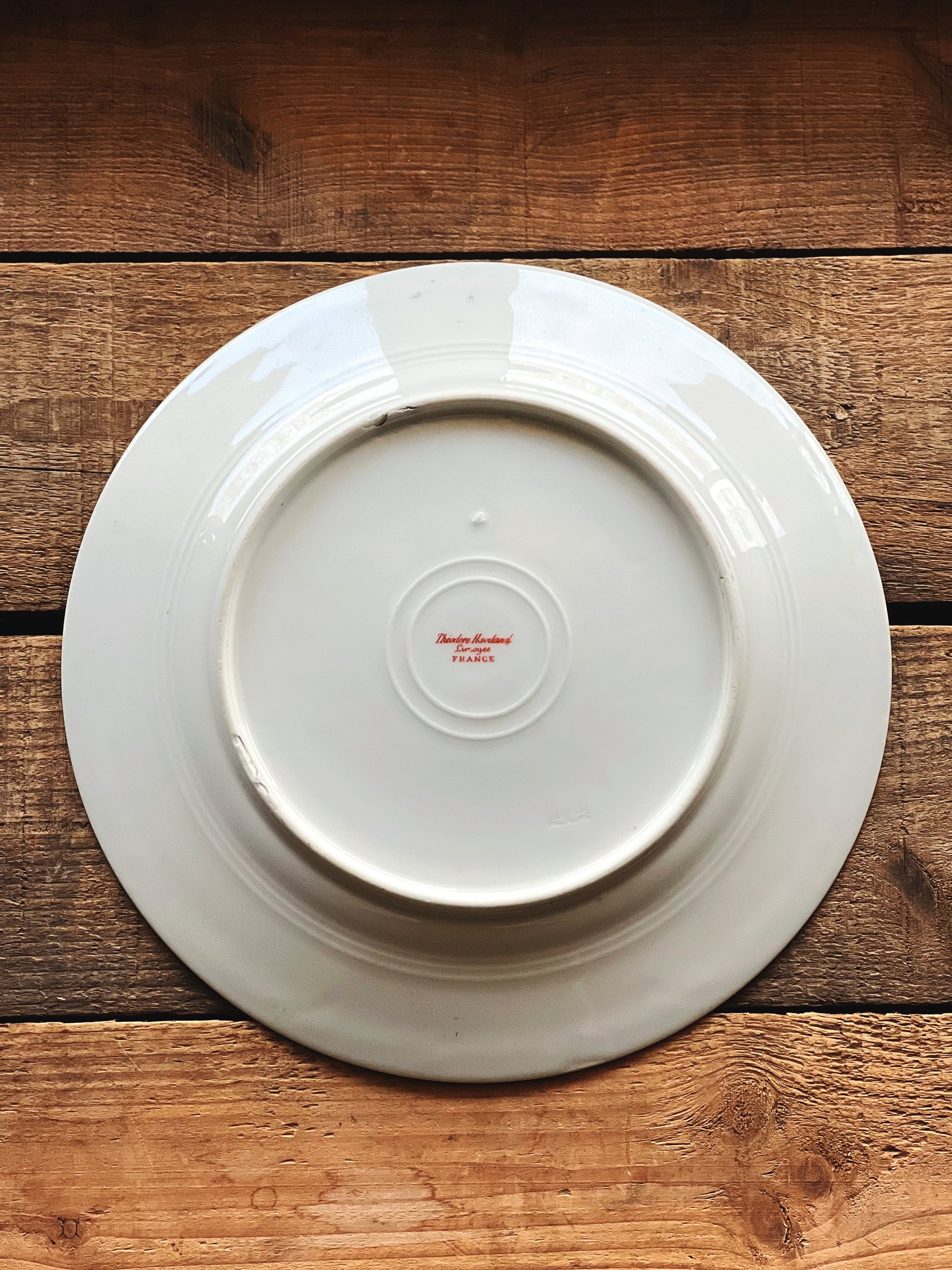 Antique Theodore Haviland Limoges Pink Floral Salad Plate