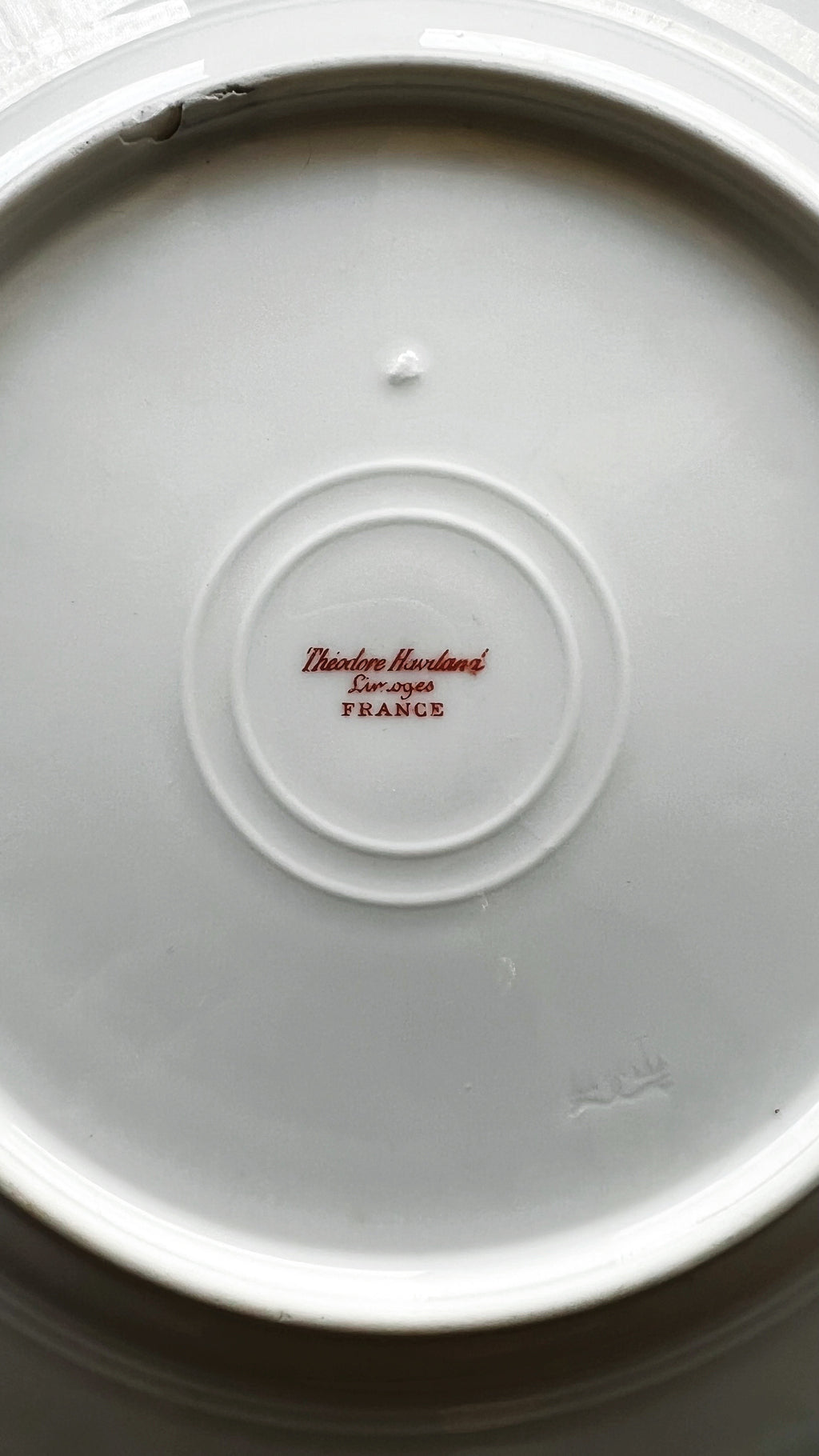 Antique Theodore Haviland Limoges Pink Floral Salad Plate