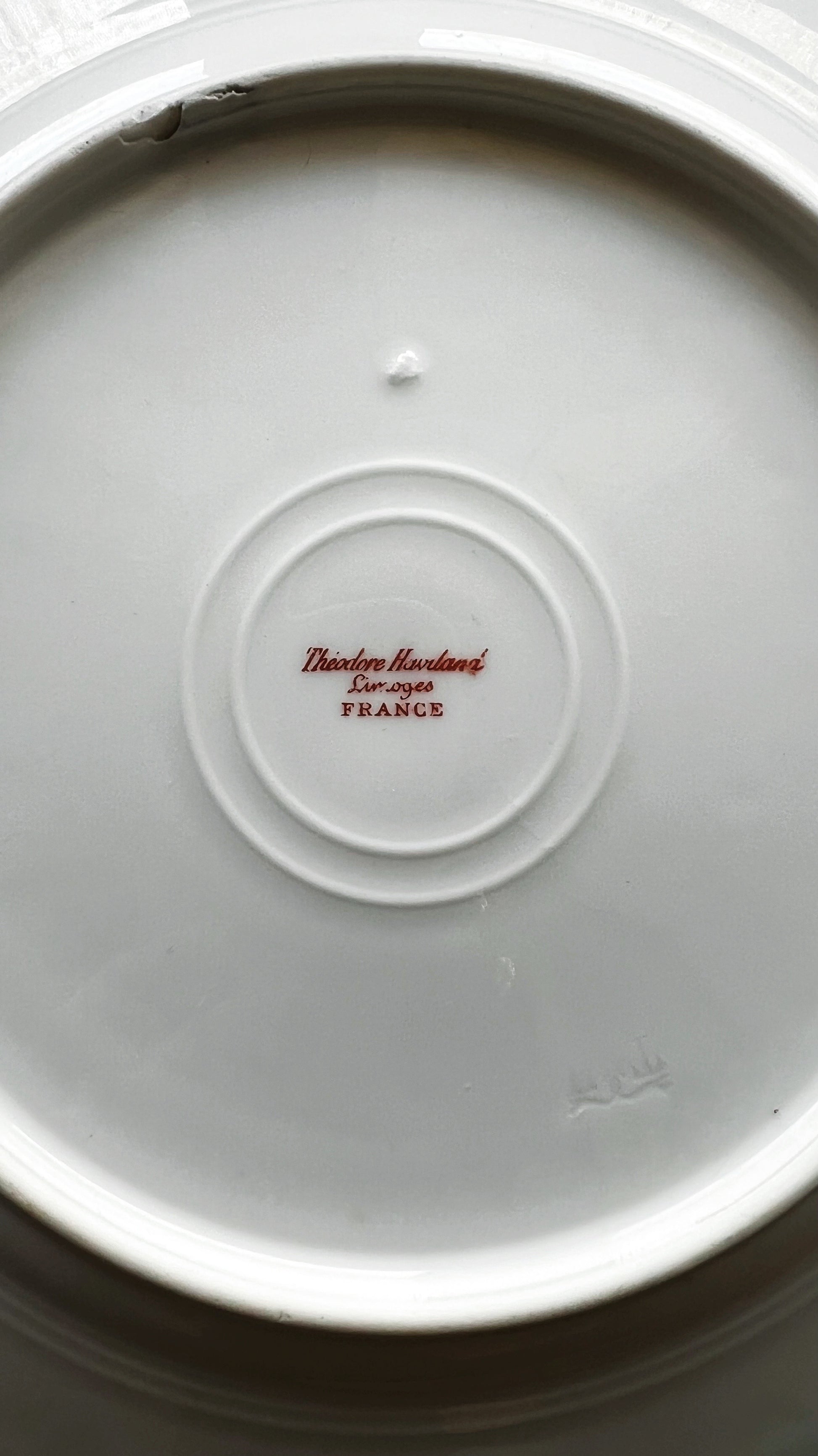 Antique Theodore Haviland Limoges Pink Floral Salad Plate