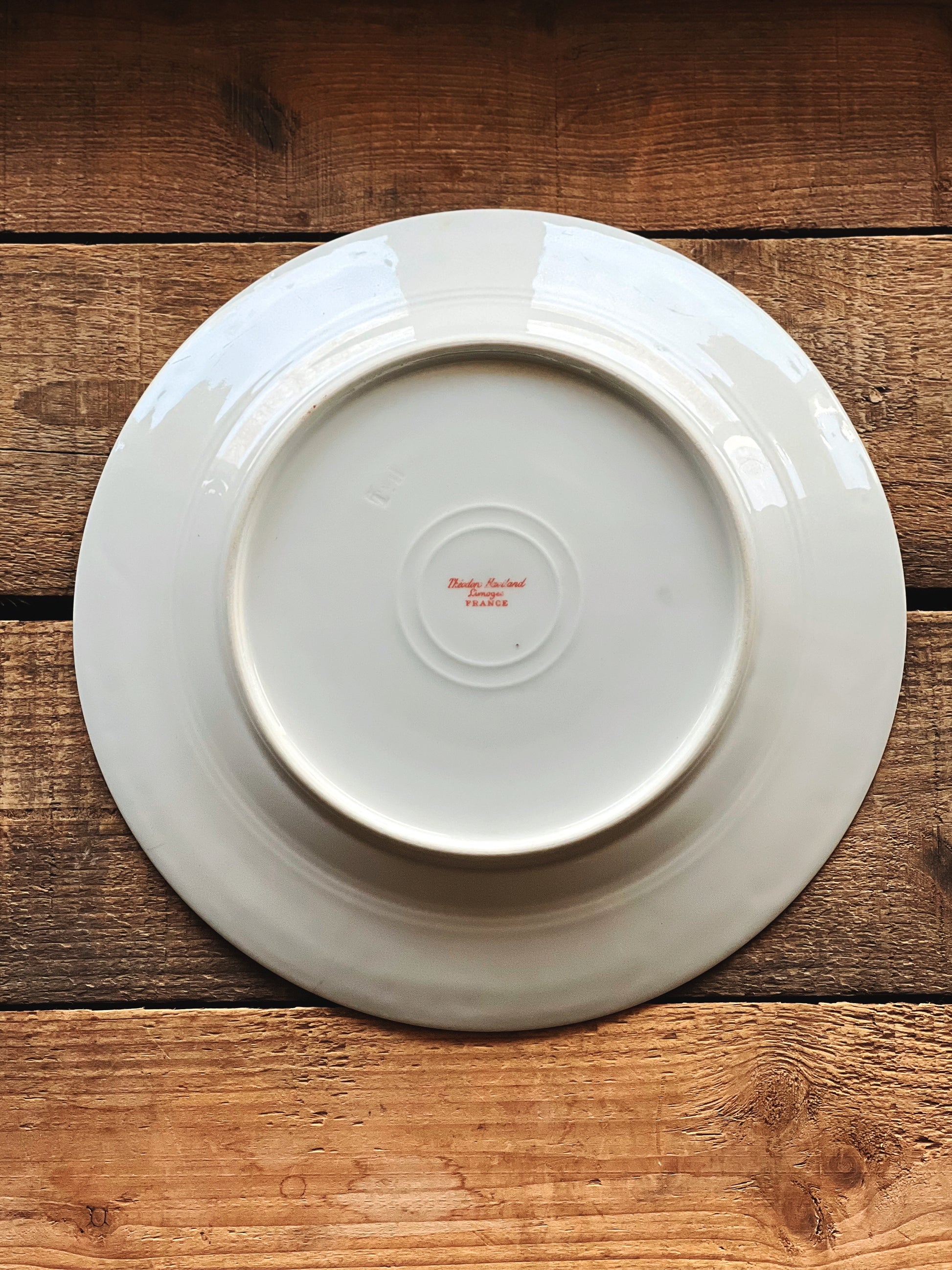 Antique Theodore Haviland Limoges Pink Floral Salad Plate