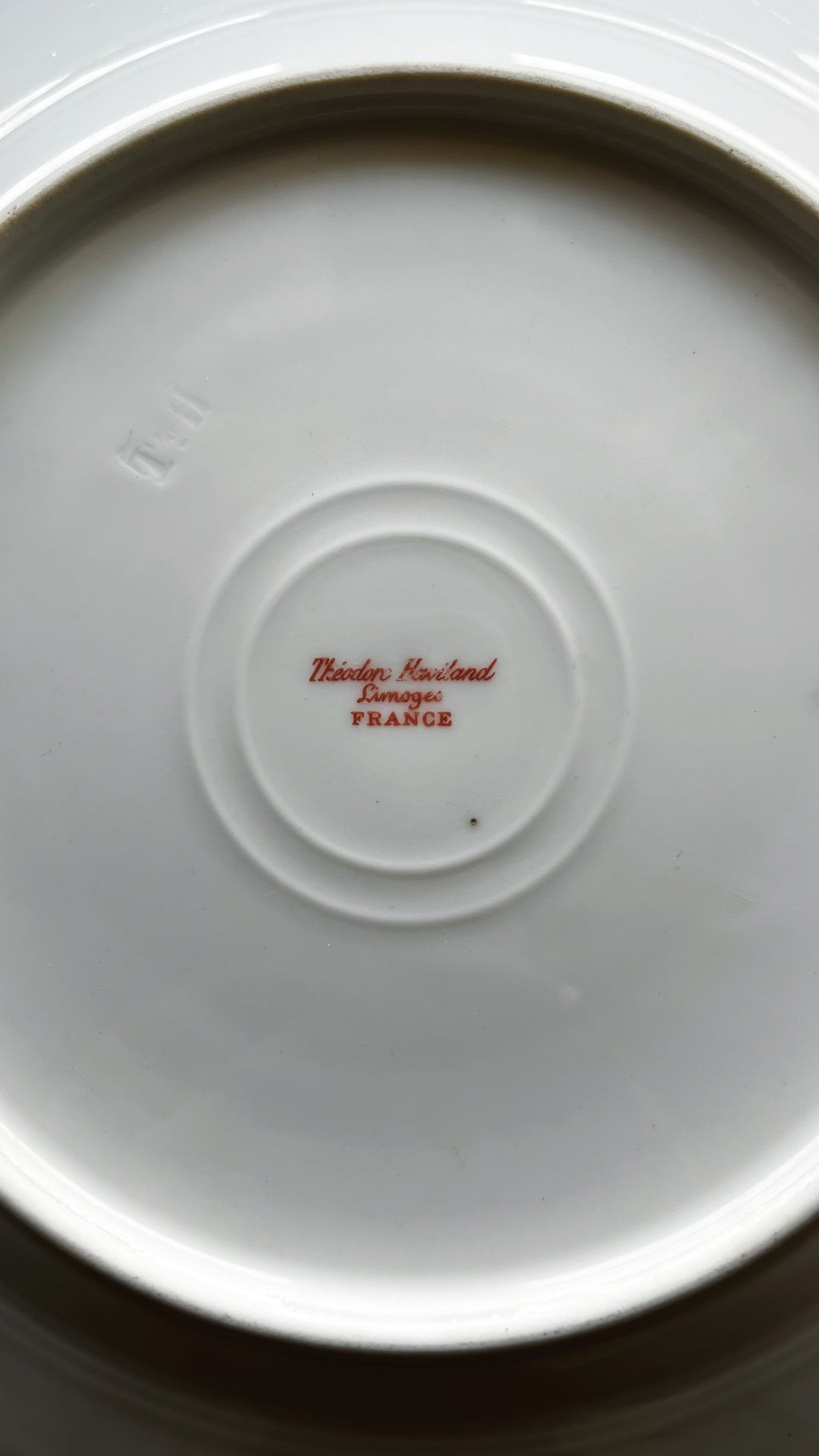 Antique Theodore Haviland Limoges Pink Floral Salad Plate