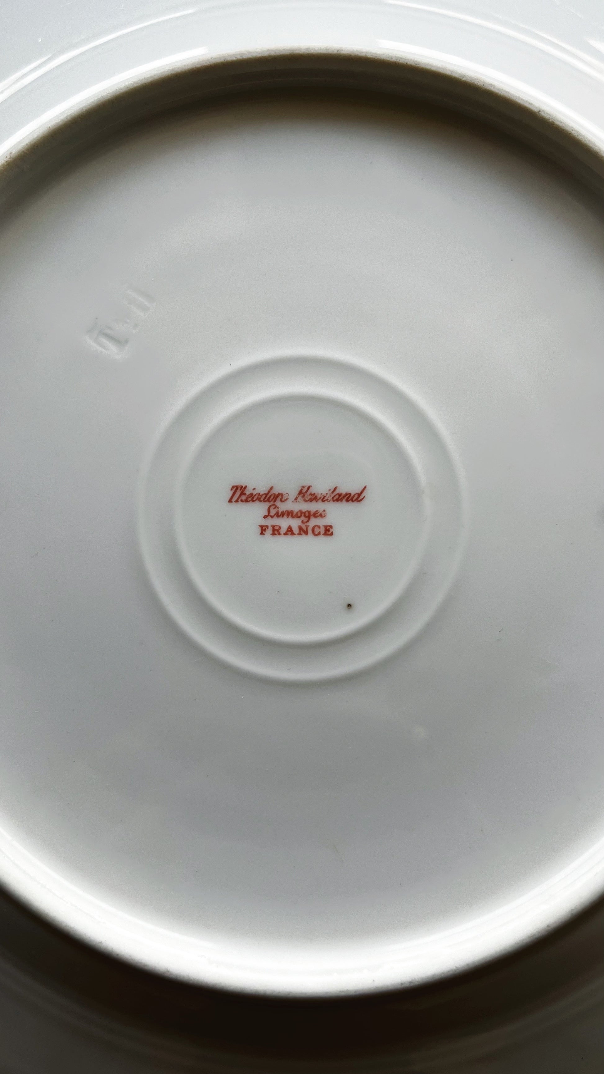 Antique Theodore Haviland Limoges Pink Floral Salad Plate