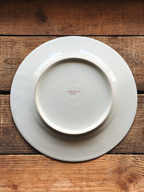 Antique Theodore Haviland Limoges Pink Floral Salad Plate