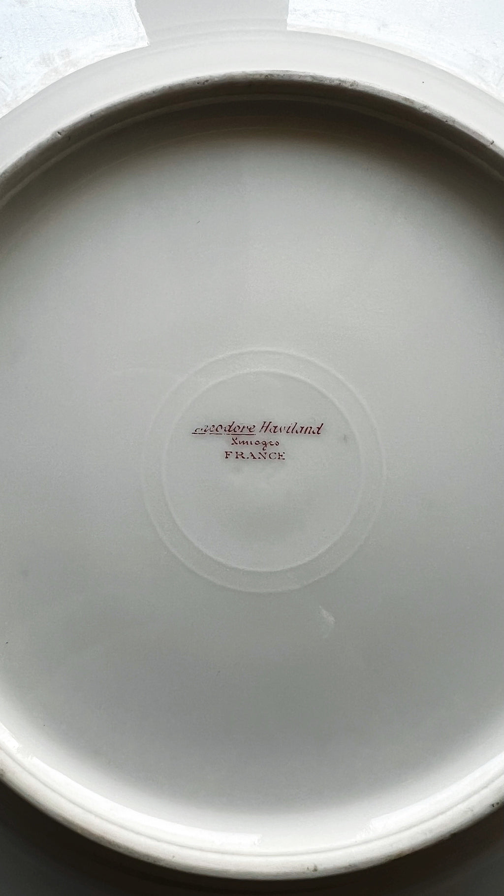 Antique Theodore Haviland Limoges Pink Floral Salad Plate