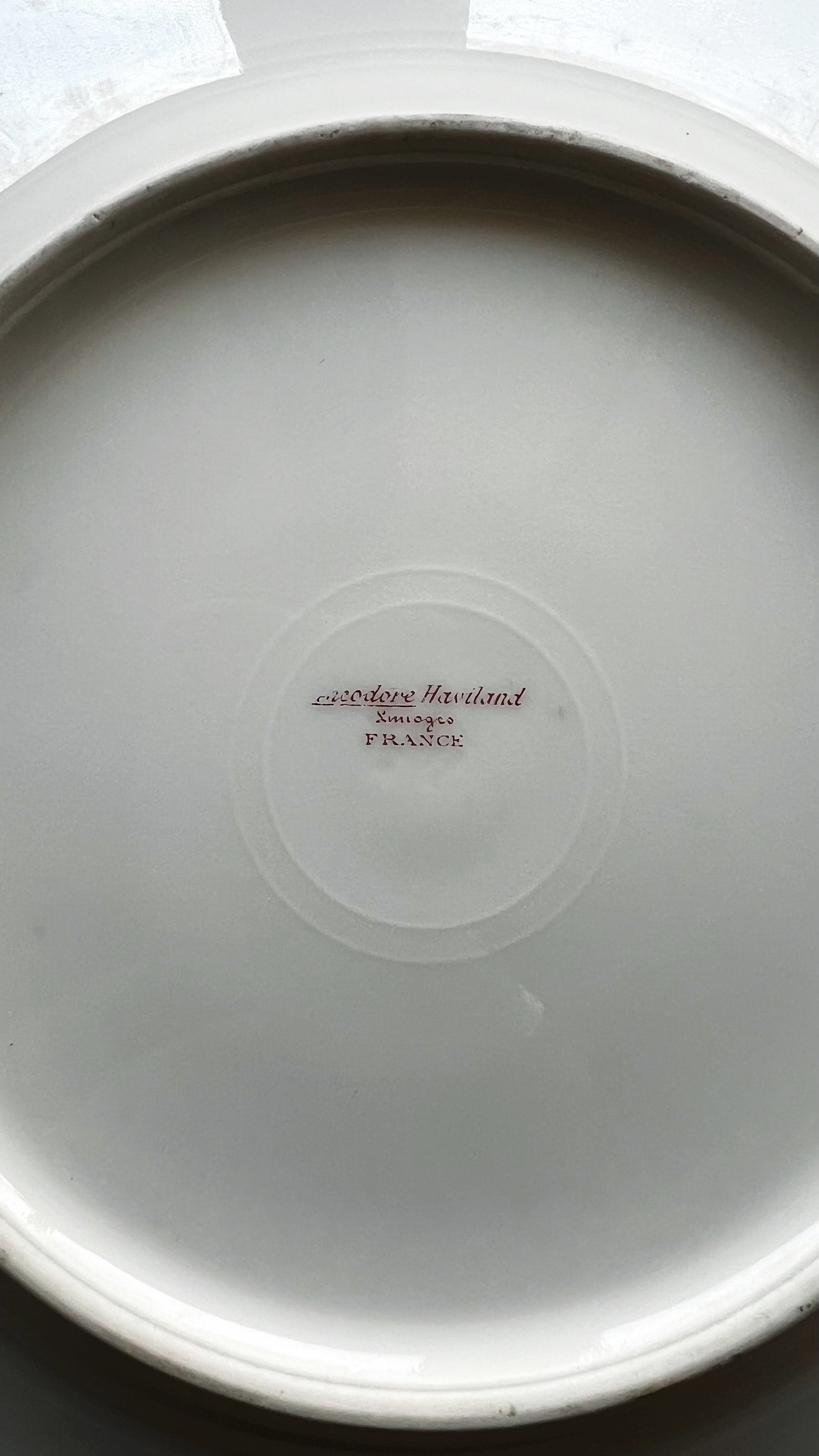 Antique Theodore Haviland Limoges Pink Floral Salad Plate