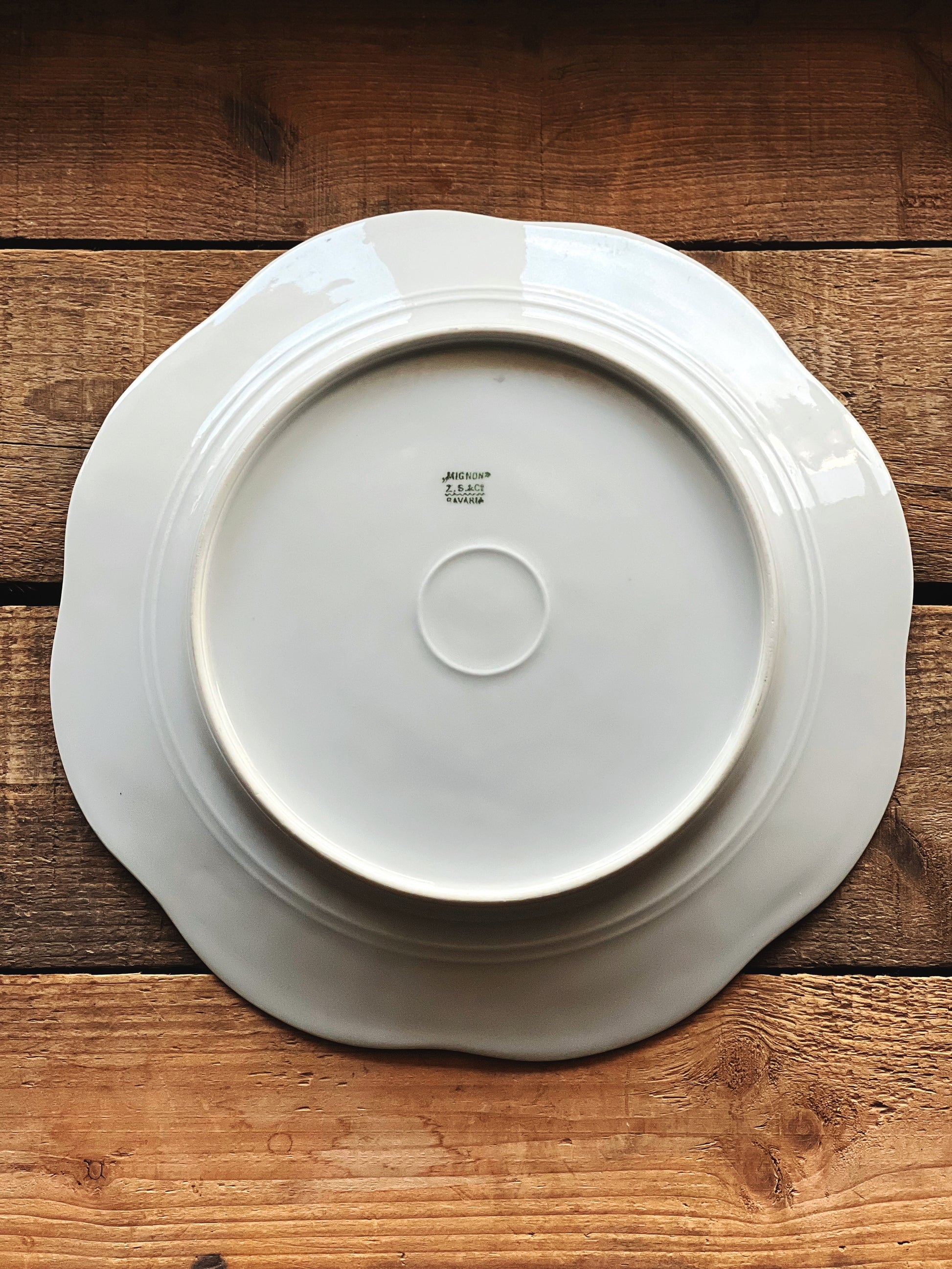 Antique Z.S&Co Bavaria Mignon Floral Dinner Plate