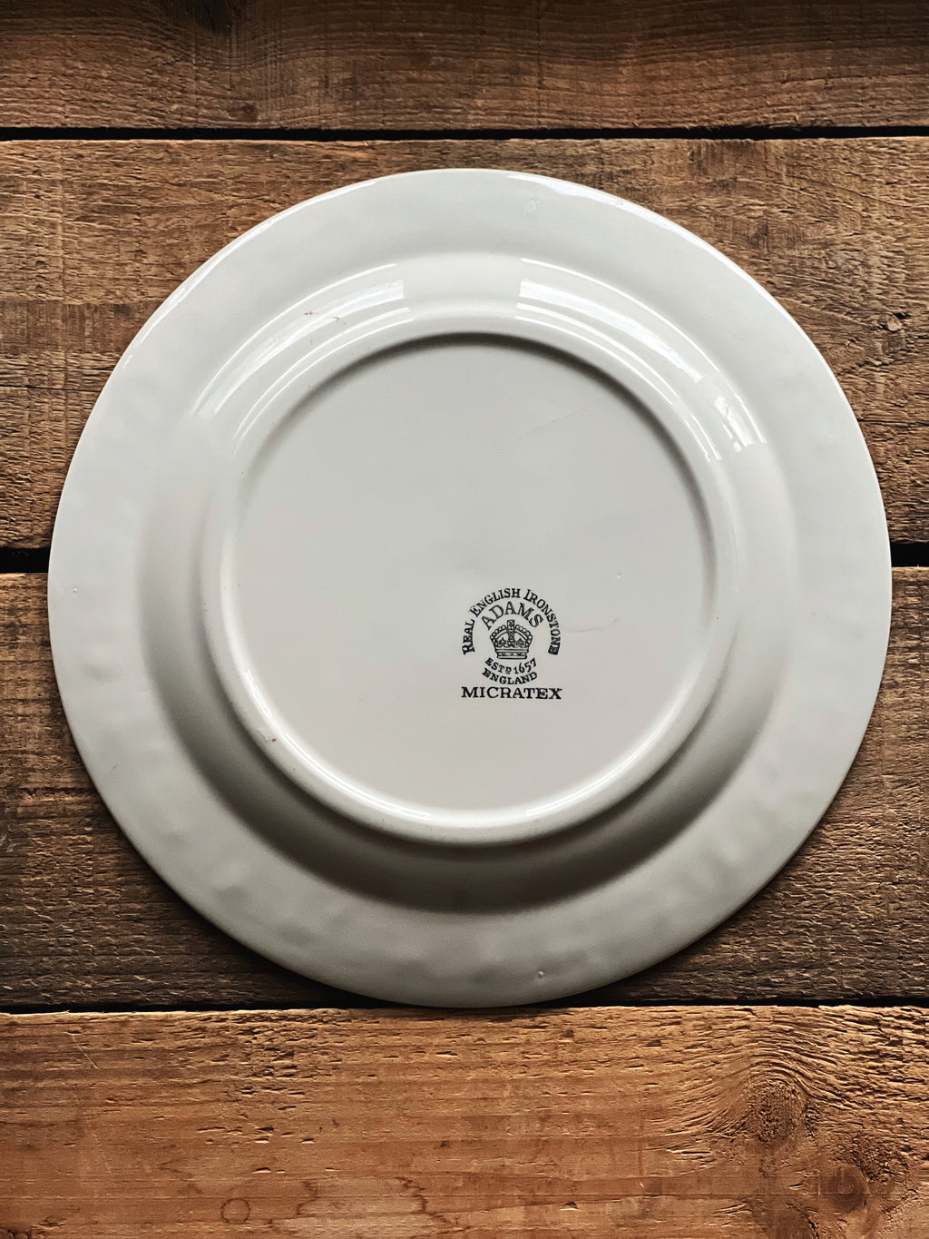 Vintage Adams Real English Ironstone Micratex Della Robia Salad Plate