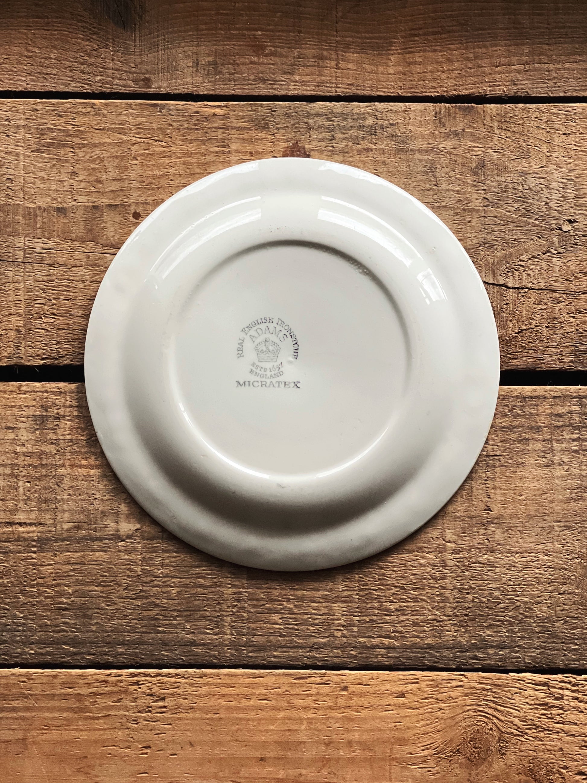 Vintage Adams Real English Ironstone Micratex Della Robia Bread & Butter Plate