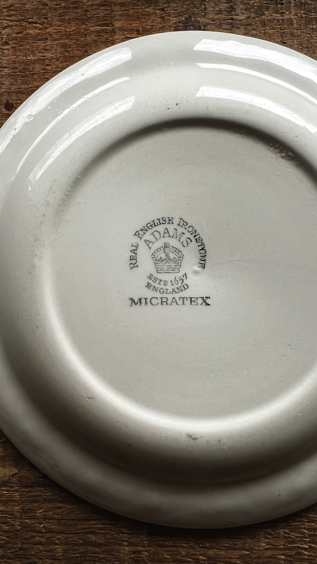 Vintage Adams Real English Ironstone Micratex Della Robia Bread & Butter Plate