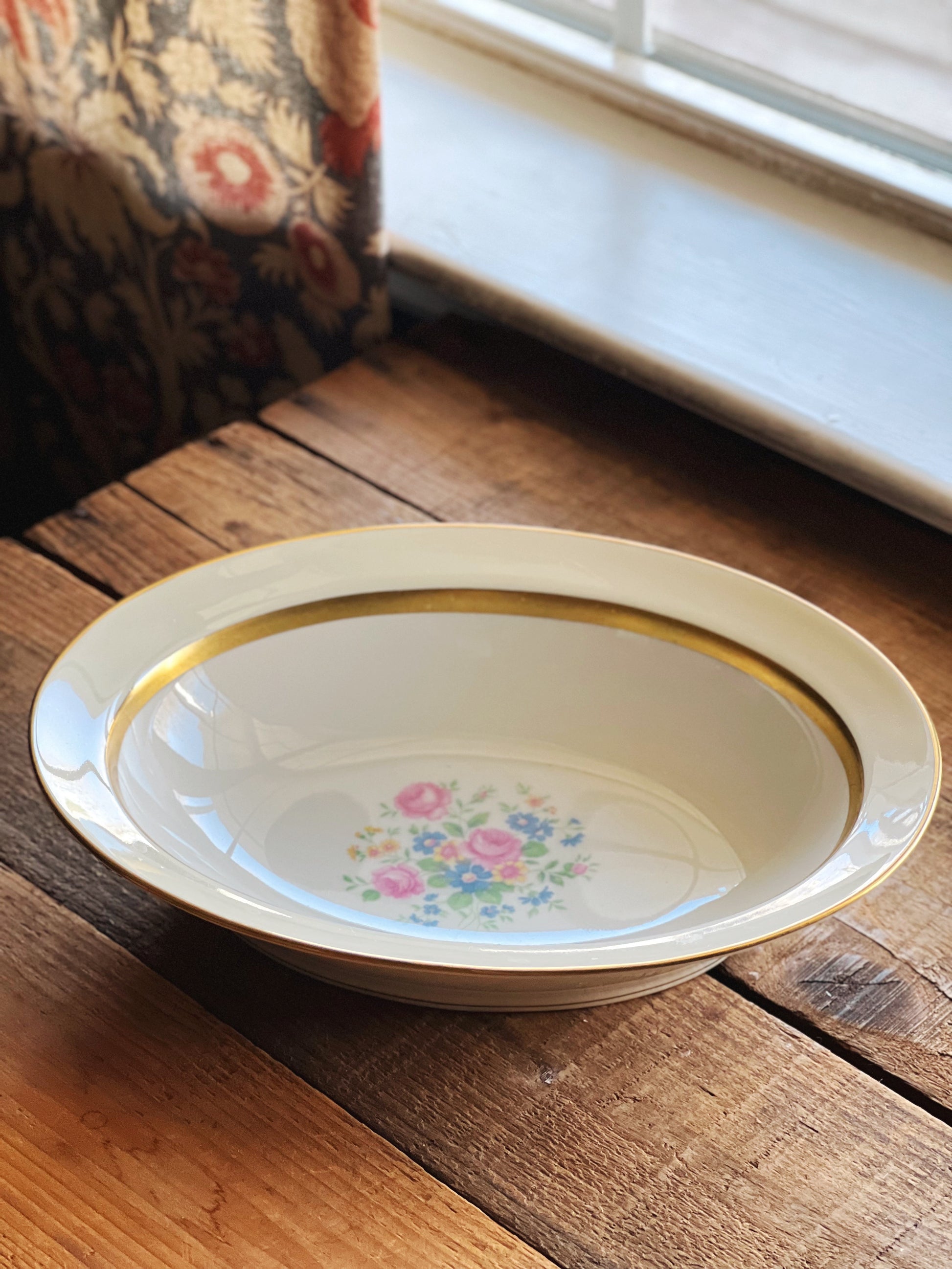 Vintage Theodore Haviland New York Gainsborough Oval Vegetable Bowl