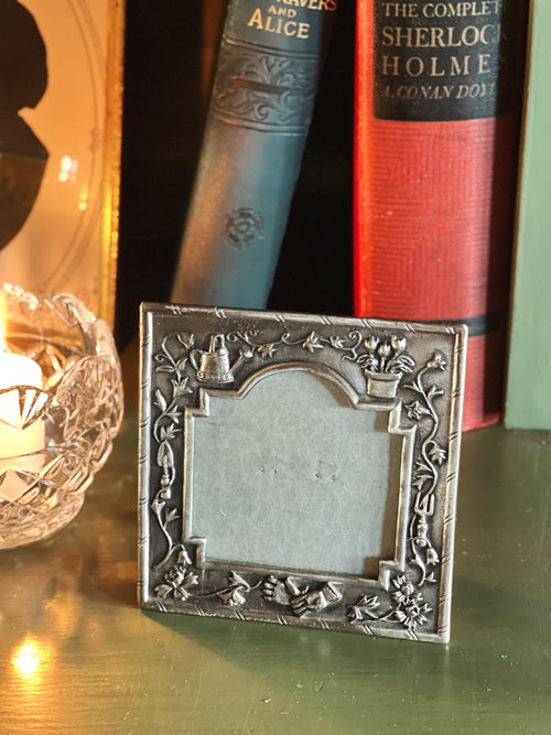 Small Silver Gardening Photo Frame