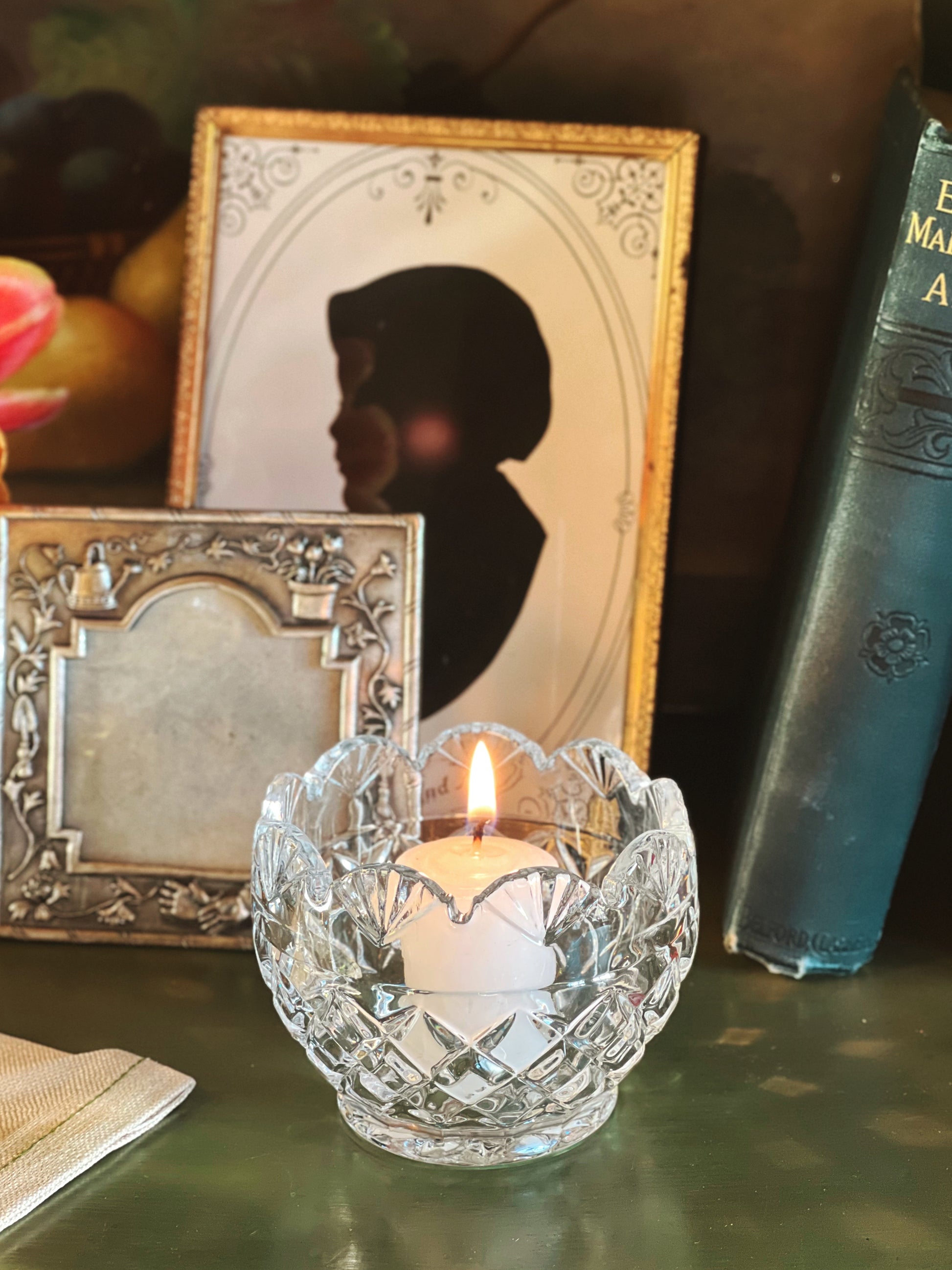 Vintage Shannon Crystal Votive Candleholder