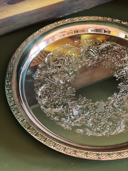 Vintage Forbes Silver Serving Tray