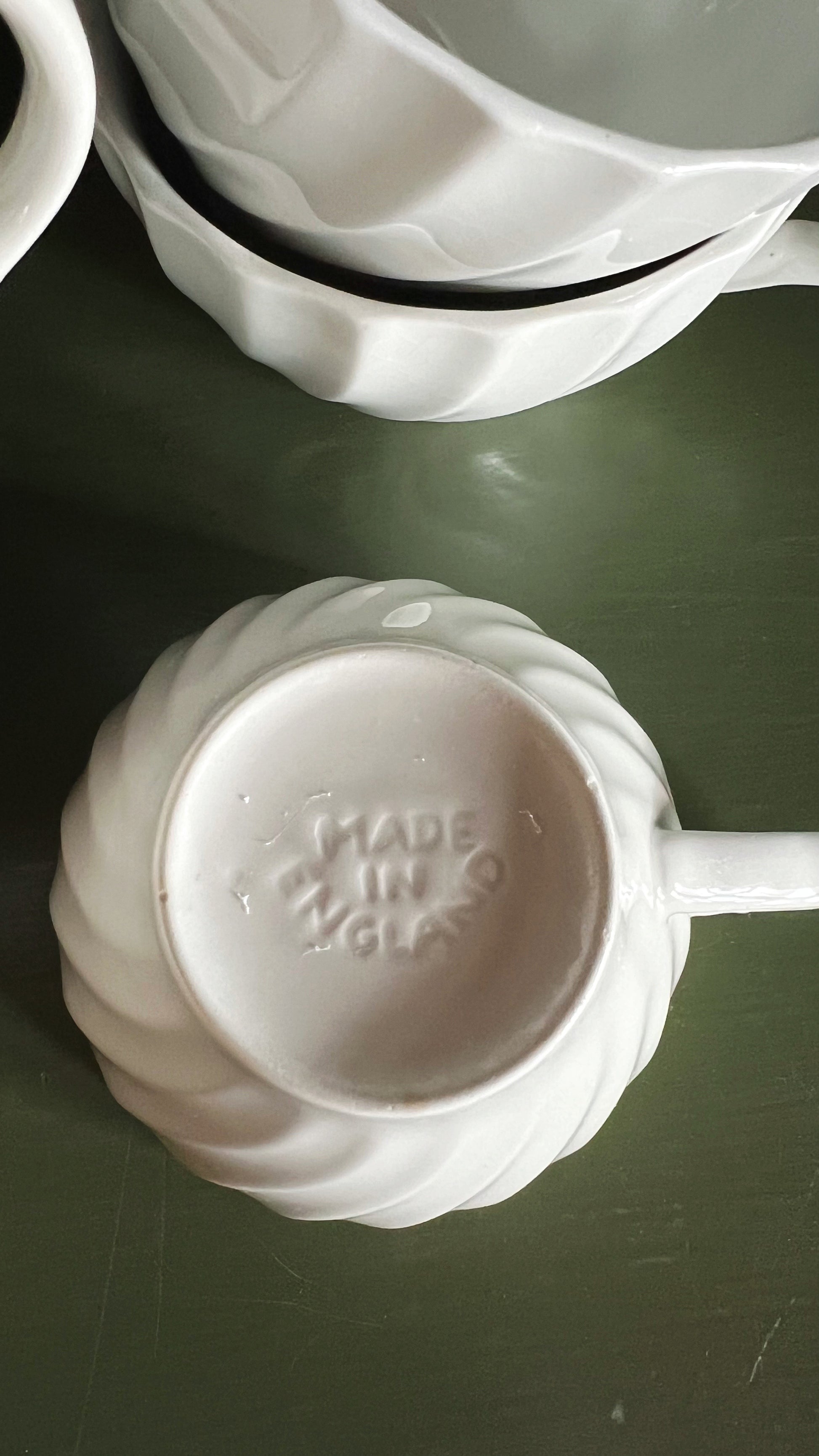 Johnson Brothers Regency ironstone maker’s mark on vintage teacup base