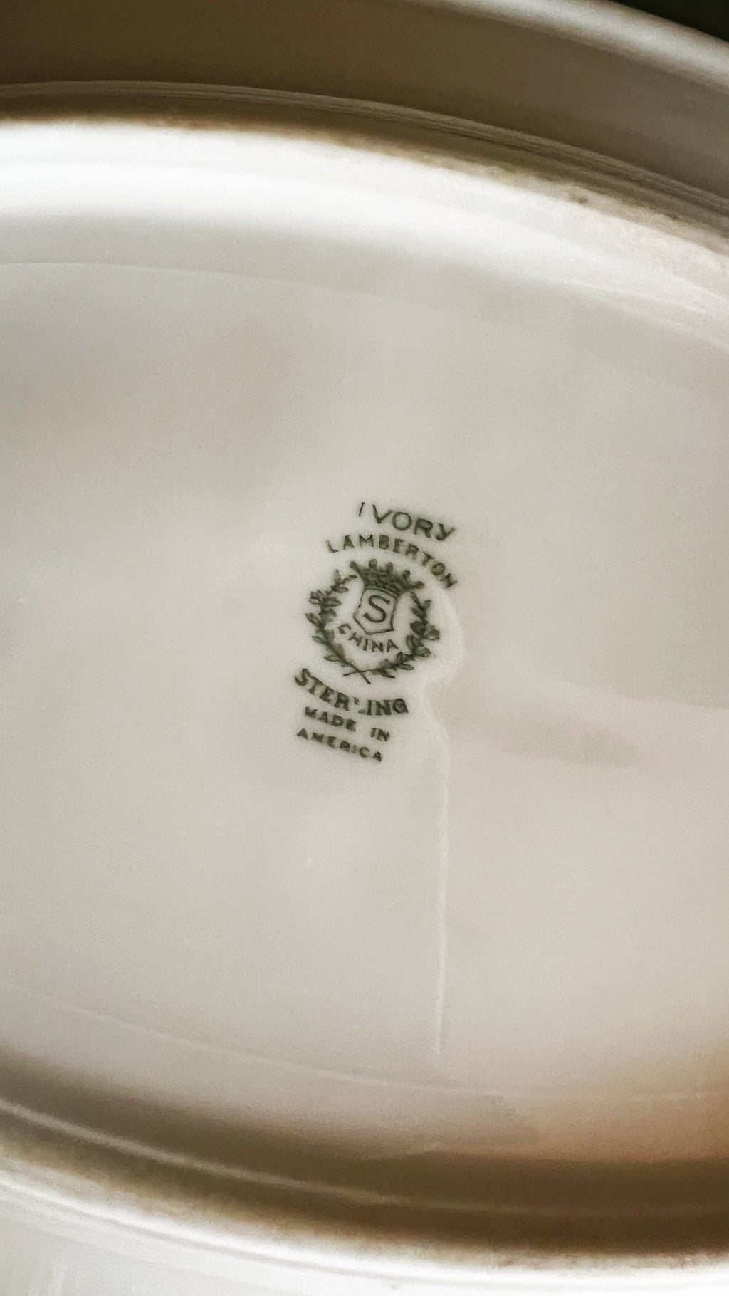 Vintage Lamberton Sterling Oval Serving Platter