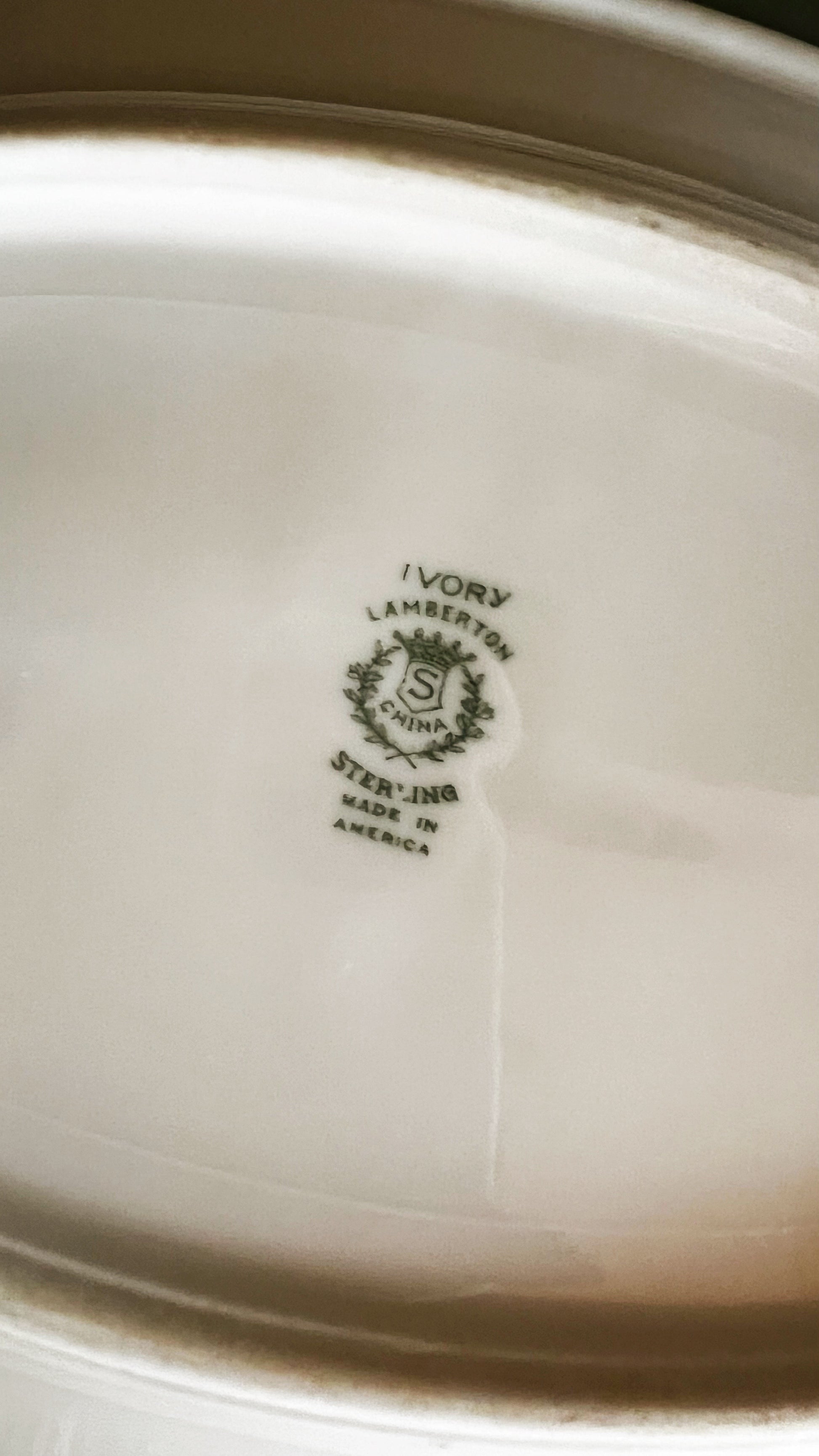 Vintage Lamberton Sterling Oval Serving Platter