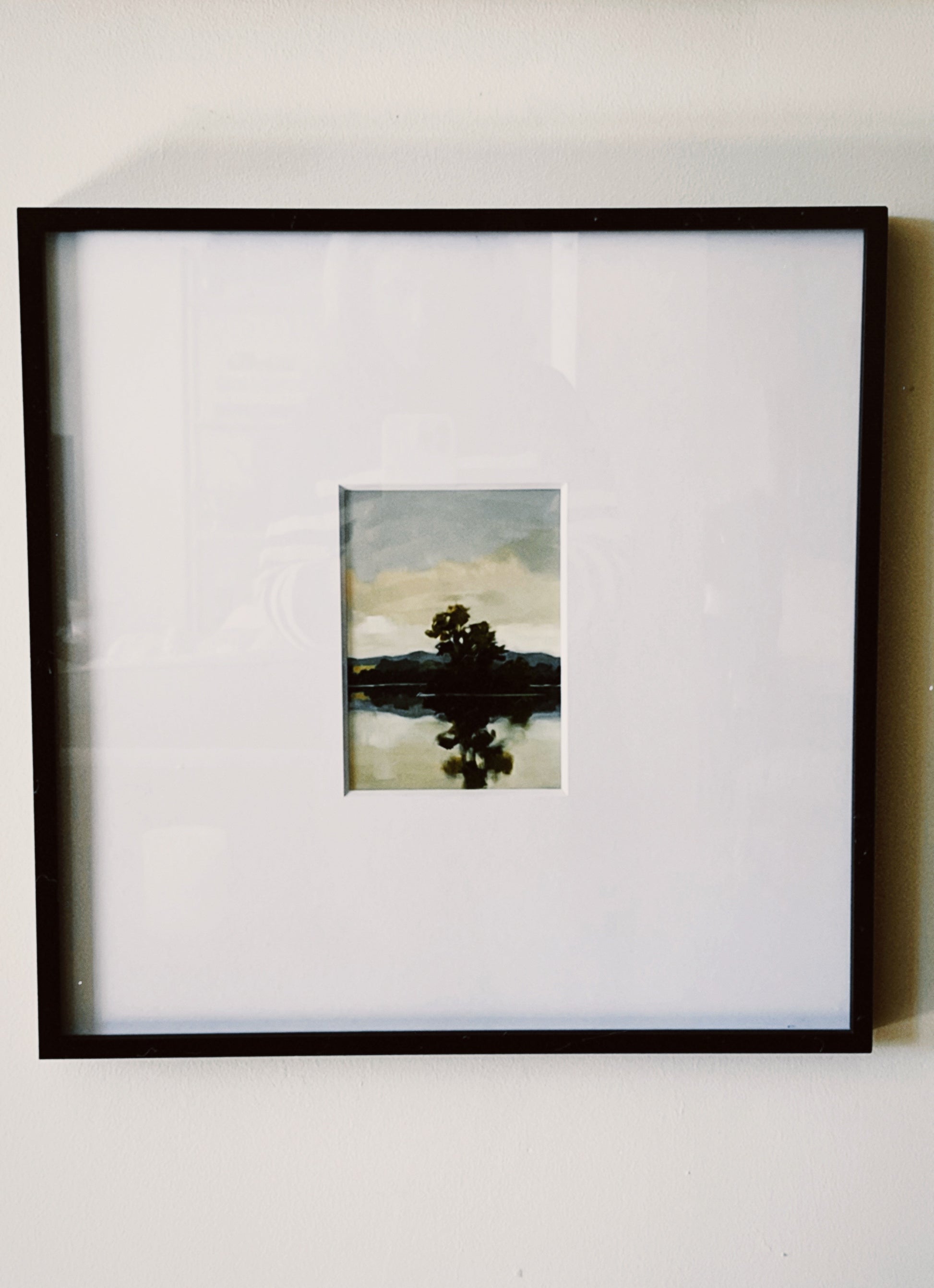 Framed Landscape Print “Tranquil Waters II” | Matted Lake Scene Wall Art by Stephanie Goos Johnson