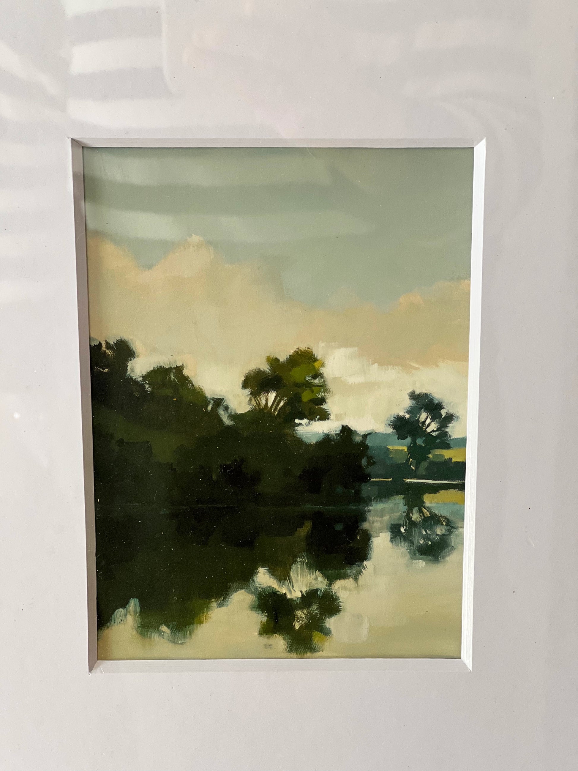Framed Landscape Print “Tranquil Waters I” | Matted Wall Art by Stephanie Goos Johnson