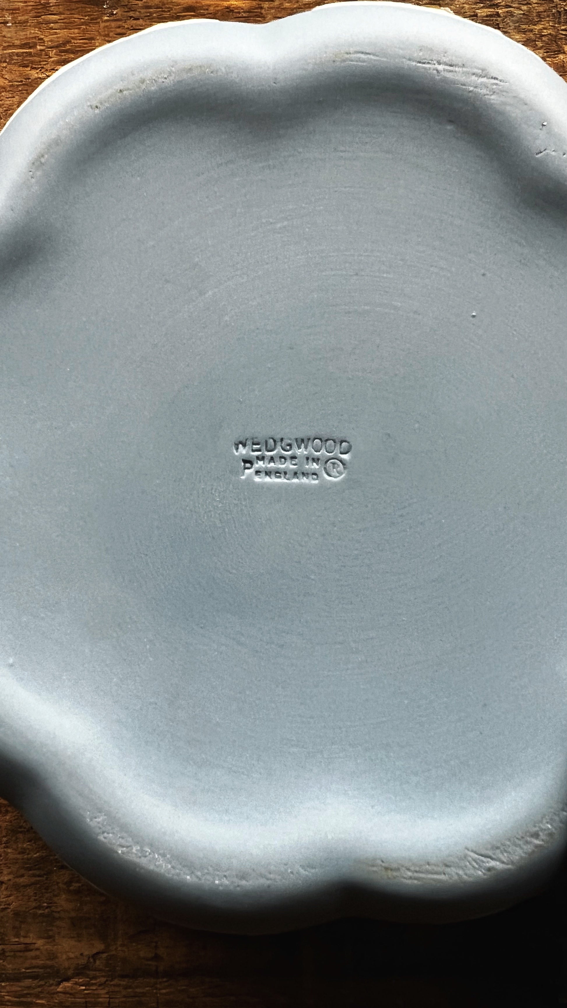 Vintage Wedgwood Blue Jasperware Covered Trinket Dish