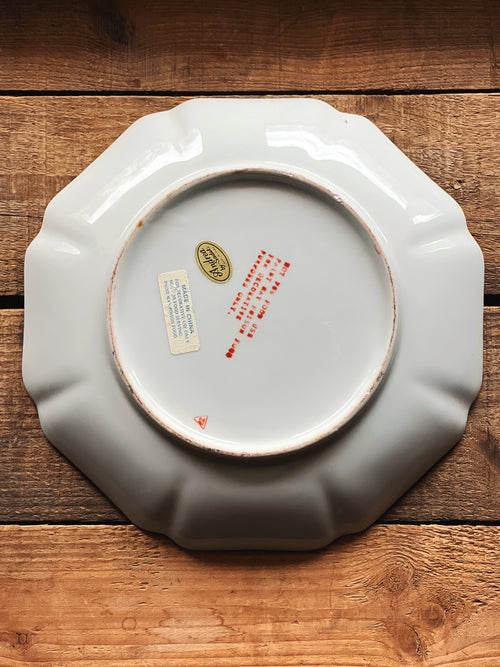 Vintage Andrea Sadek Chinoiserie Porcelain Wall Plate