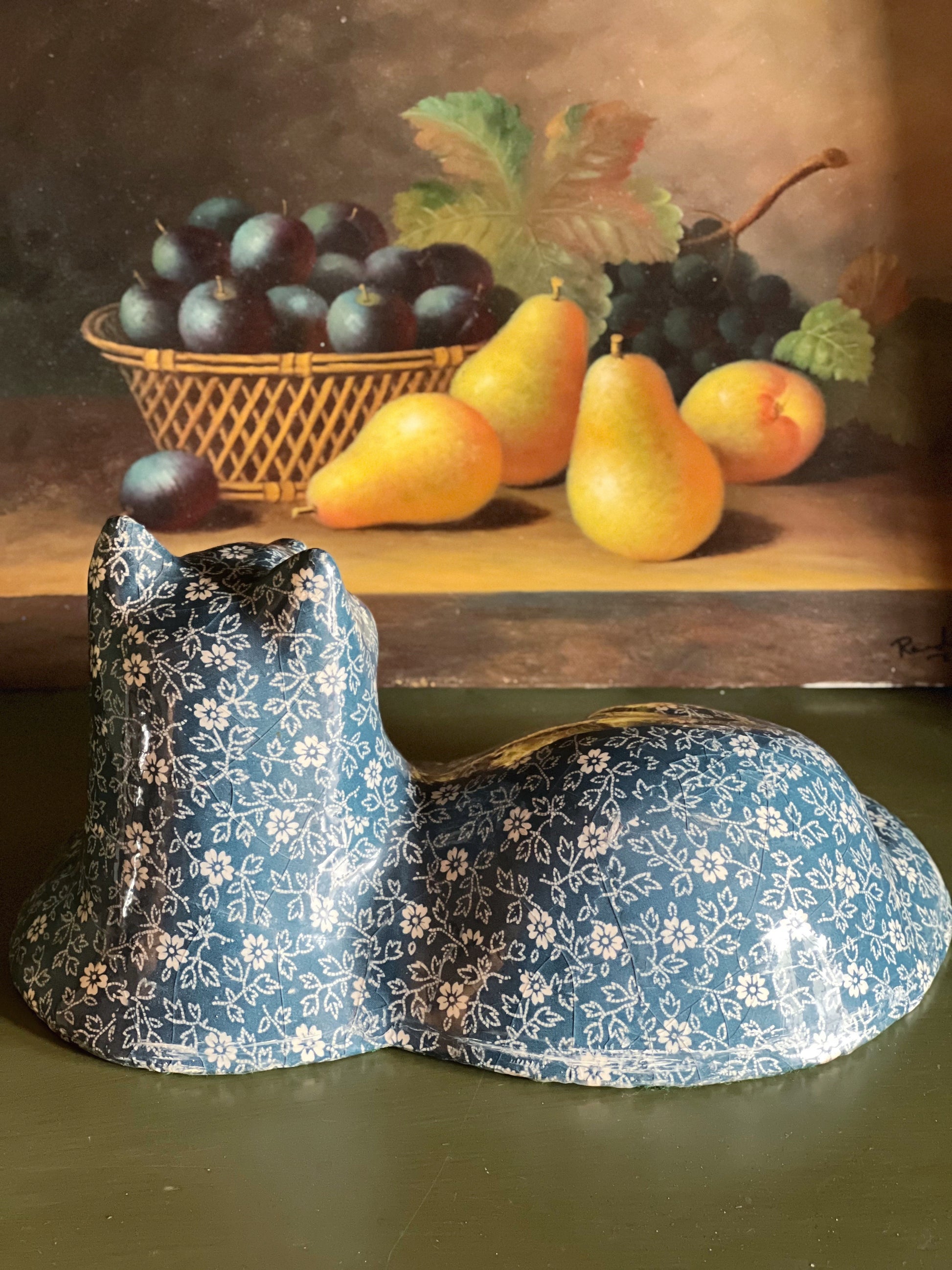 Large Vintage Calico Cat