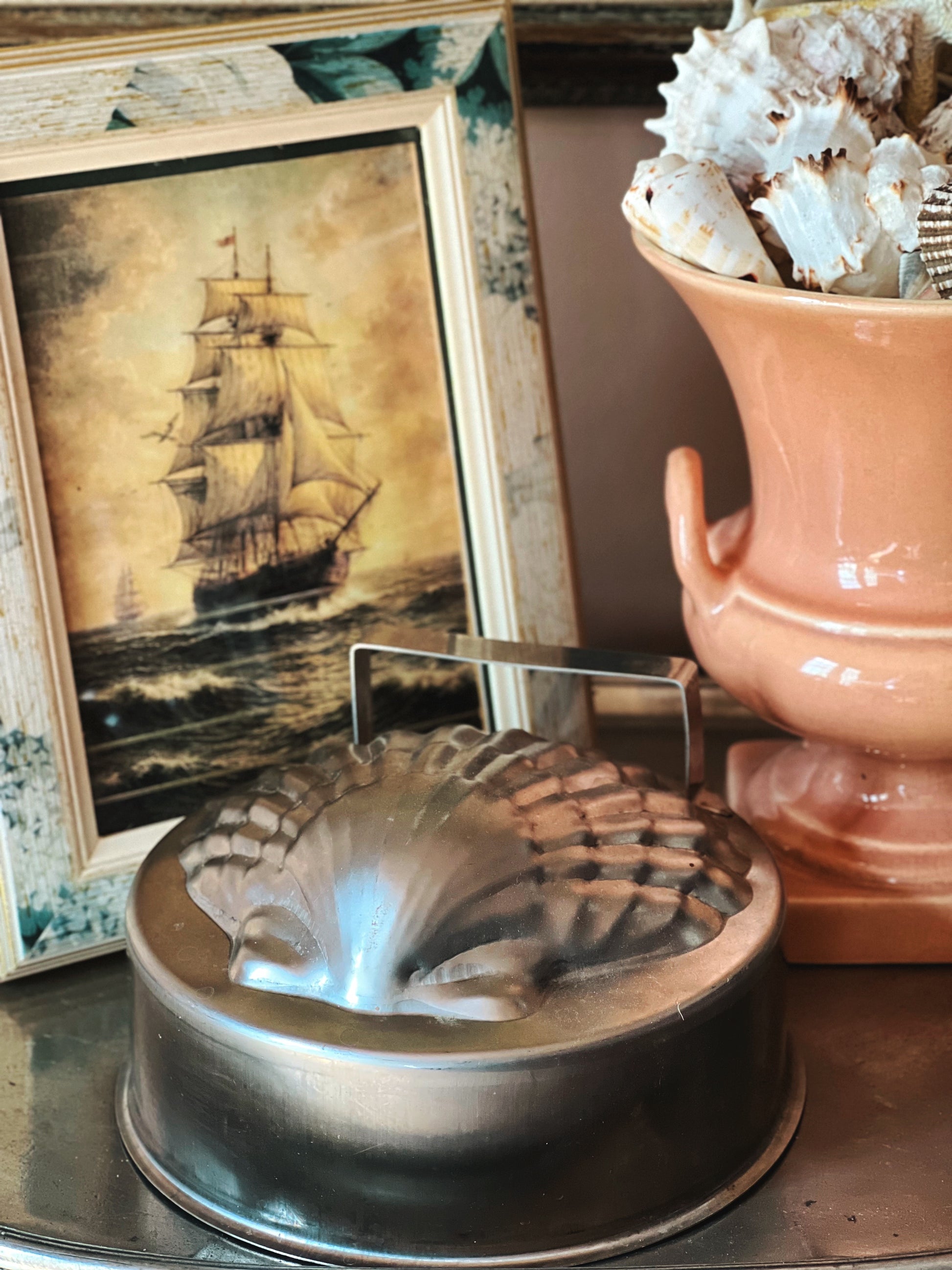 seashell shaped baking pan coastal kitchen decor