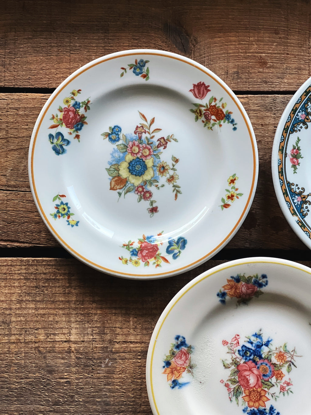 vintage petite appetizer plate with delicate pattern detail