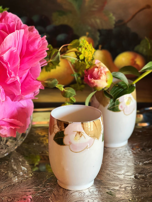 Vintage hand painted Arita Ware porcelain cup