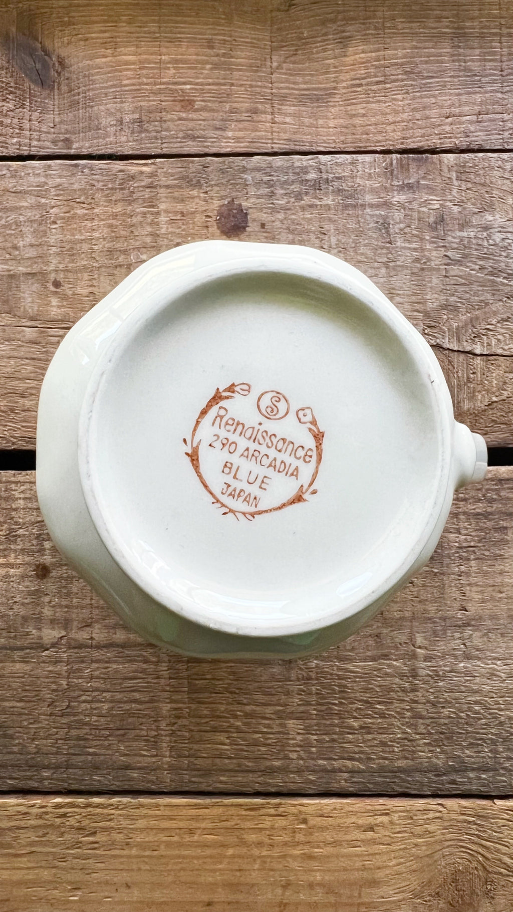Sango Renaissance Arcadia Blue creamer