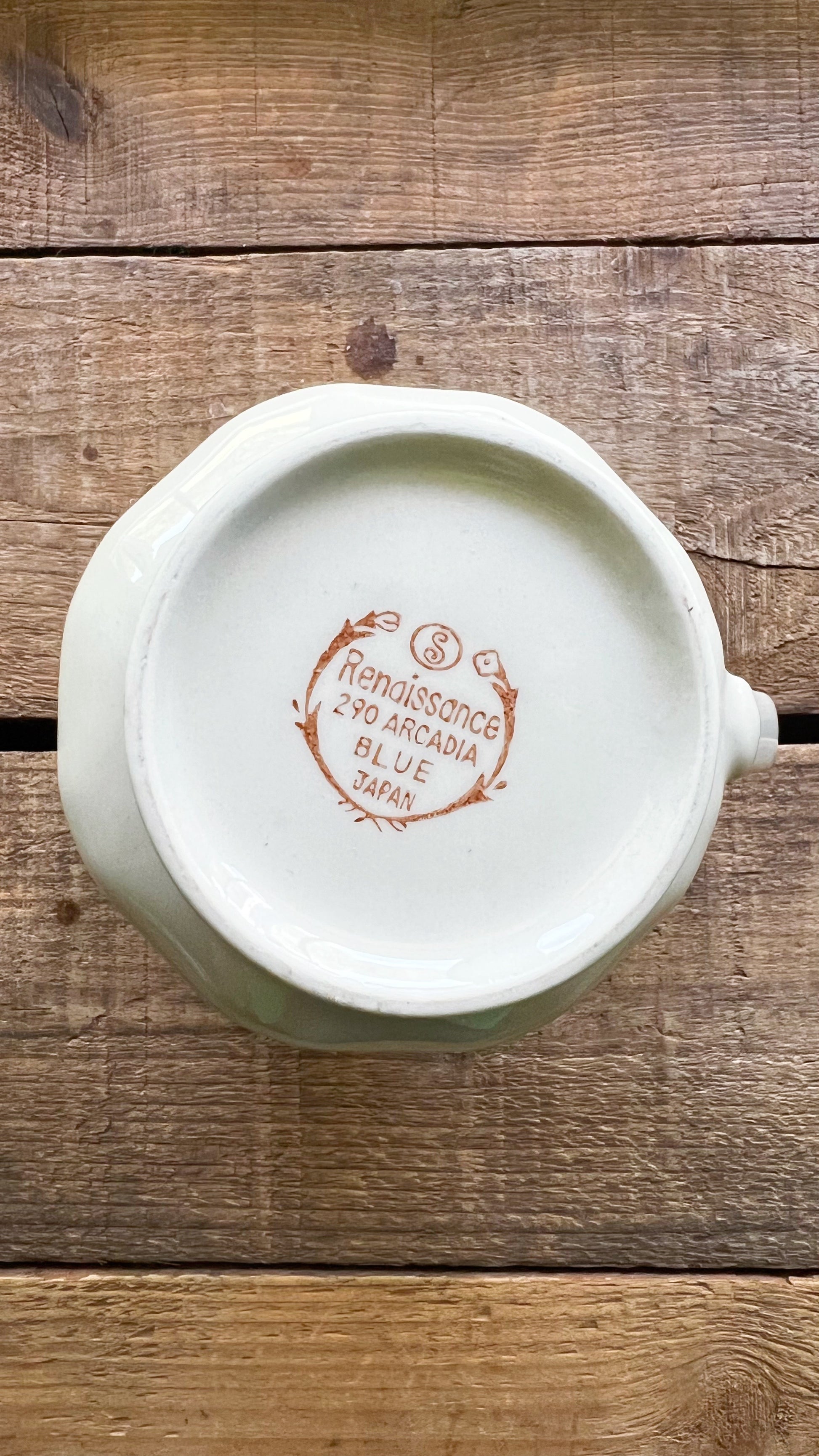 Sango Renaissance Arcadia Blue creamer
