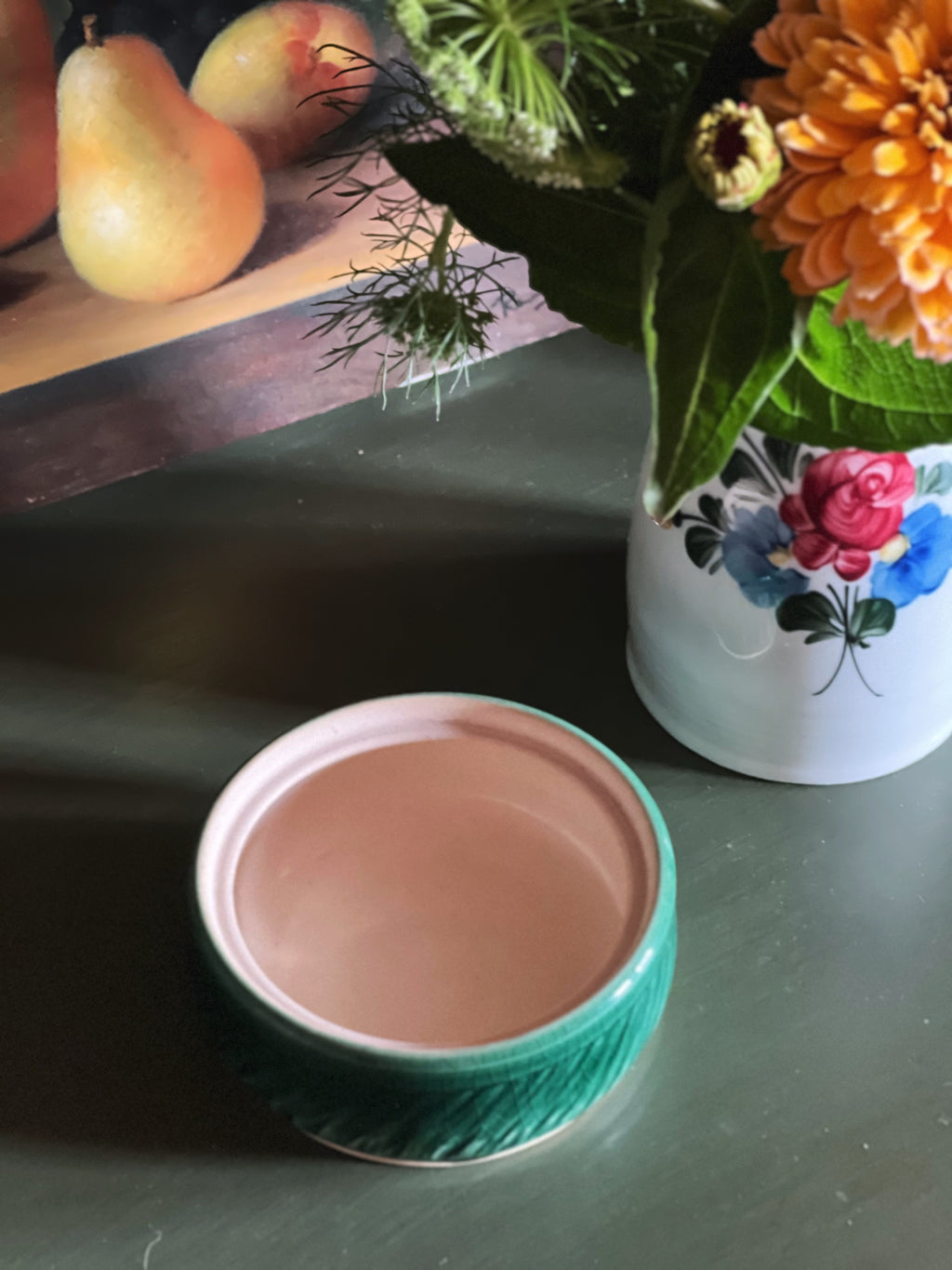 Overhead view of a Michael Gershman Handmade Pottery bowl