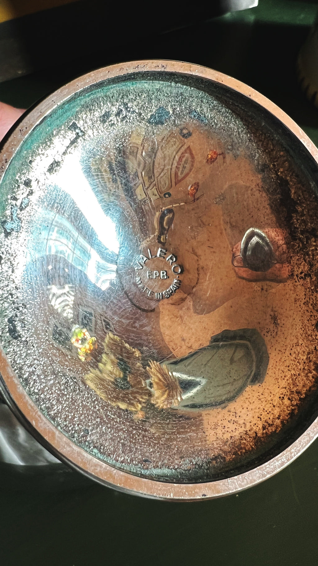 Valero Spain marking on a silver compote bowl